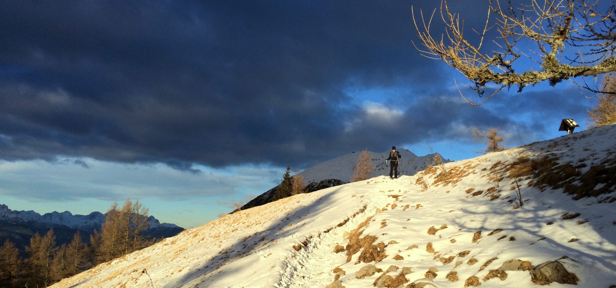 As soon as I was out of the forest, the incredible colors of the landscape just below the Roblek hut mesmerized me.