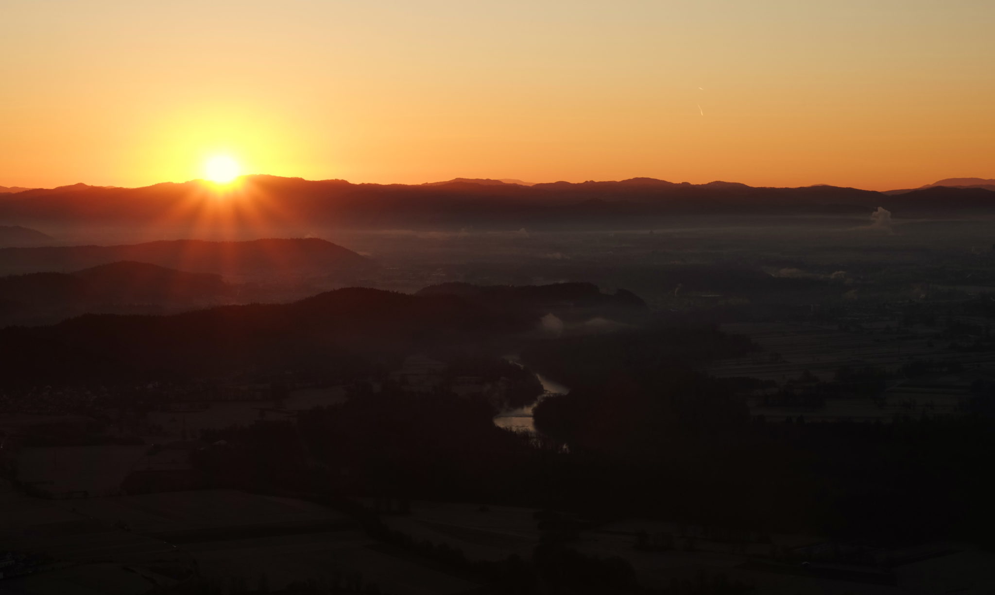 Early sunrise on Šmarna gora