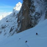 Backcountry skiing in one of the most beautiful parts of the Western Julian Alps