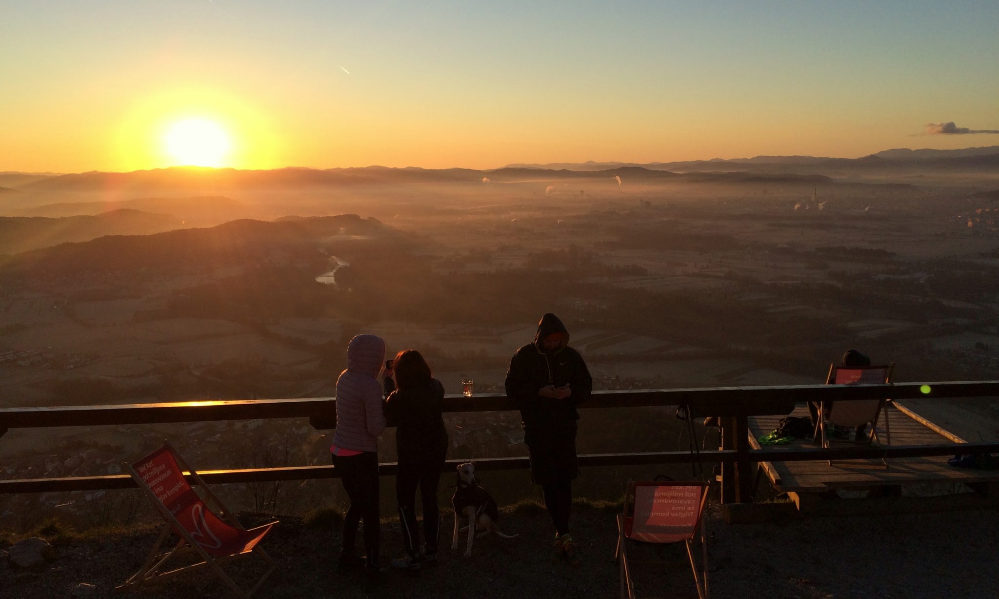 Sunrise hunters on Šmarna gora