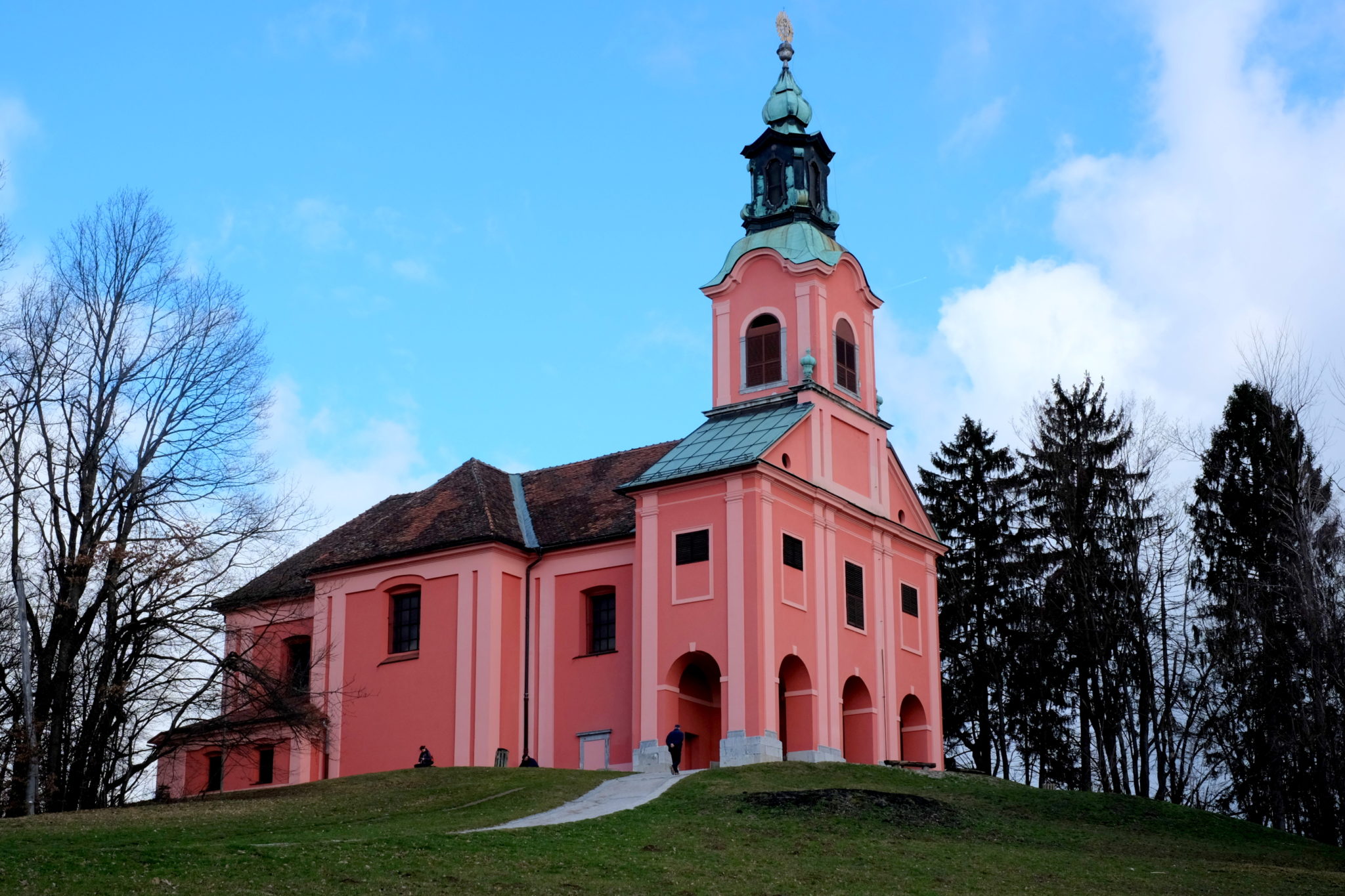 On Rožnik stands the Visitation Church and an inn where one of the best Slovenian writers, Ivan Cankar, lived between 1910 and 1917. Photo by: Exploring Slovenia.
