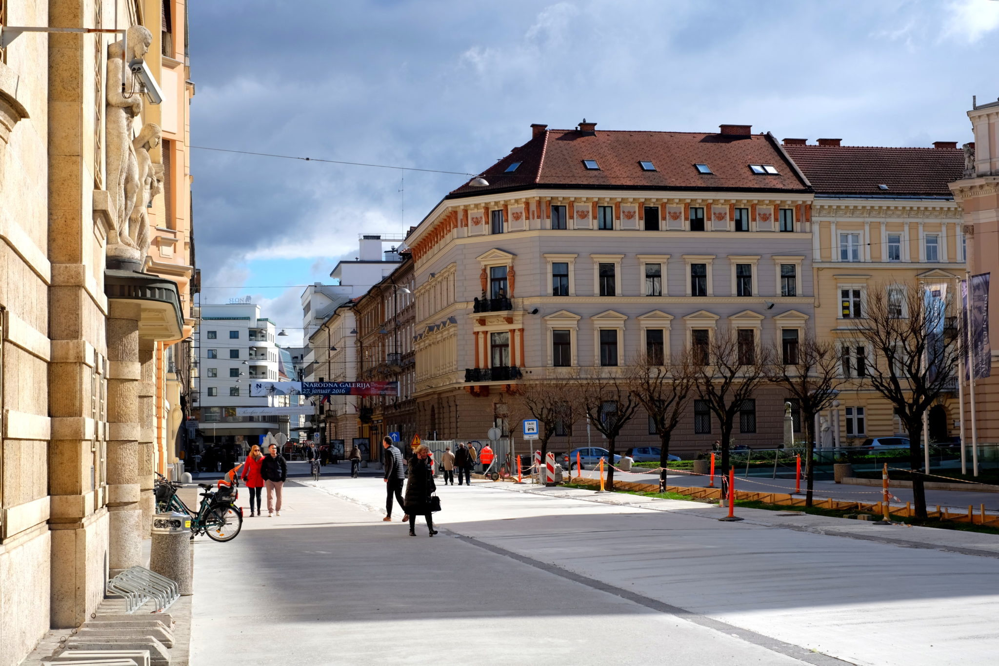 On the way from Tivoli to Prešeren Square. Photo by: Exploring Slovenia.