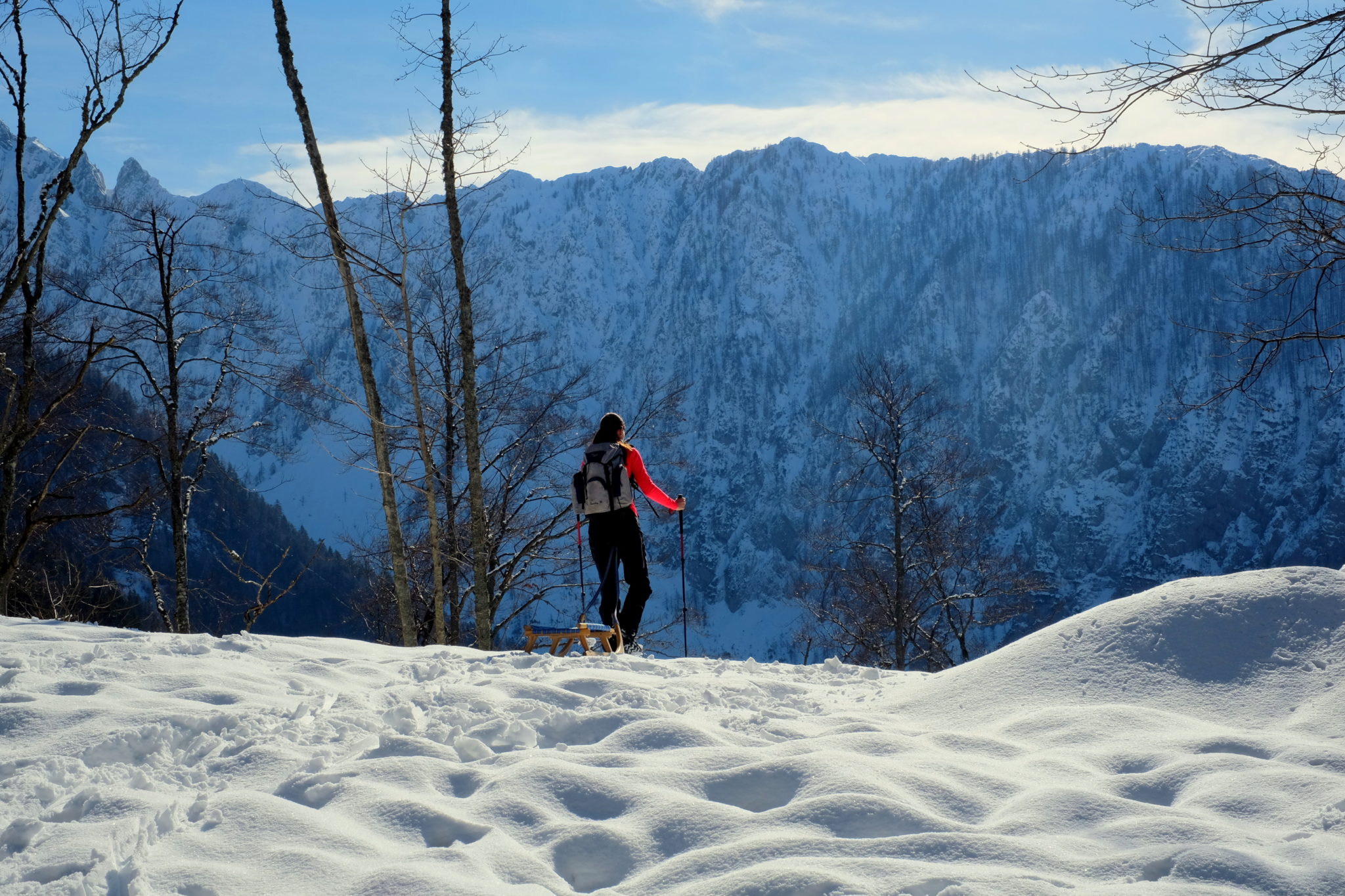 Going up to the old Ljubelj Pass.