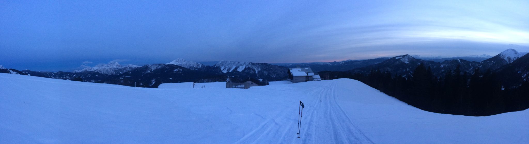 Recording the time-lapse video of the sunset.