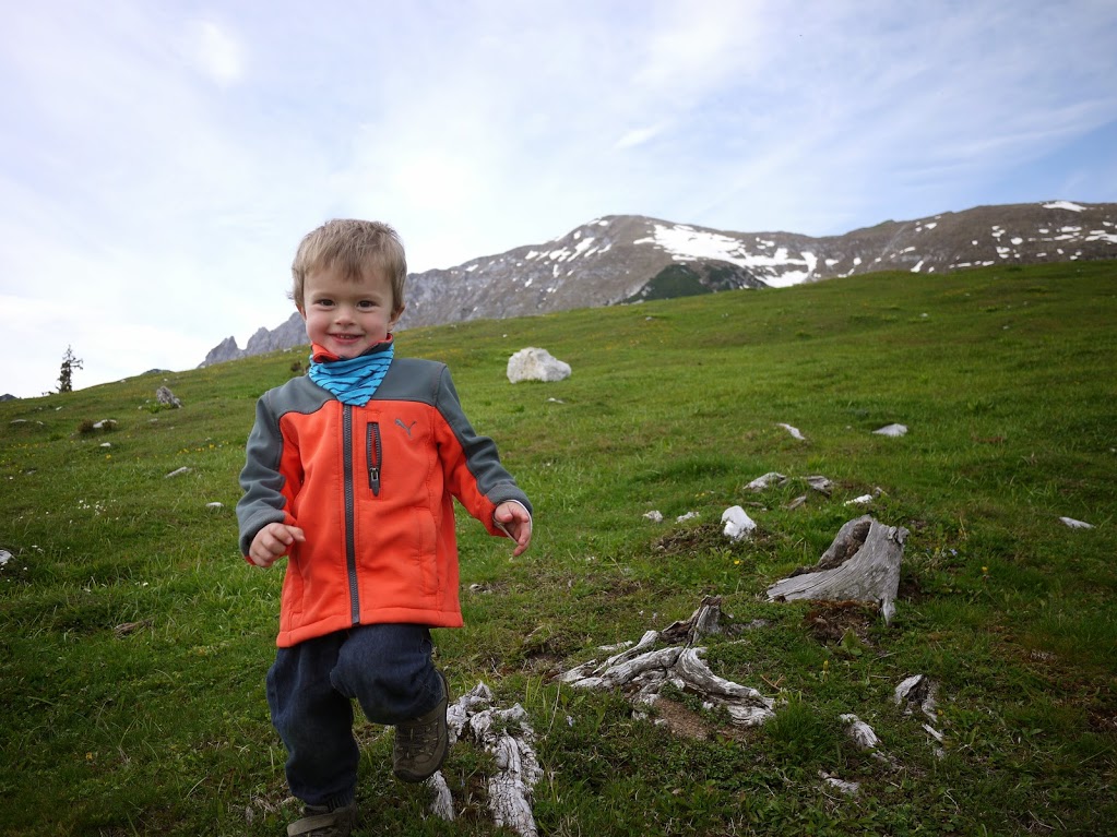 If truth be told, hiking with small kids is a pain, but once in the mountains, they absolutely love it! Photo by: Exploring Slovenia.