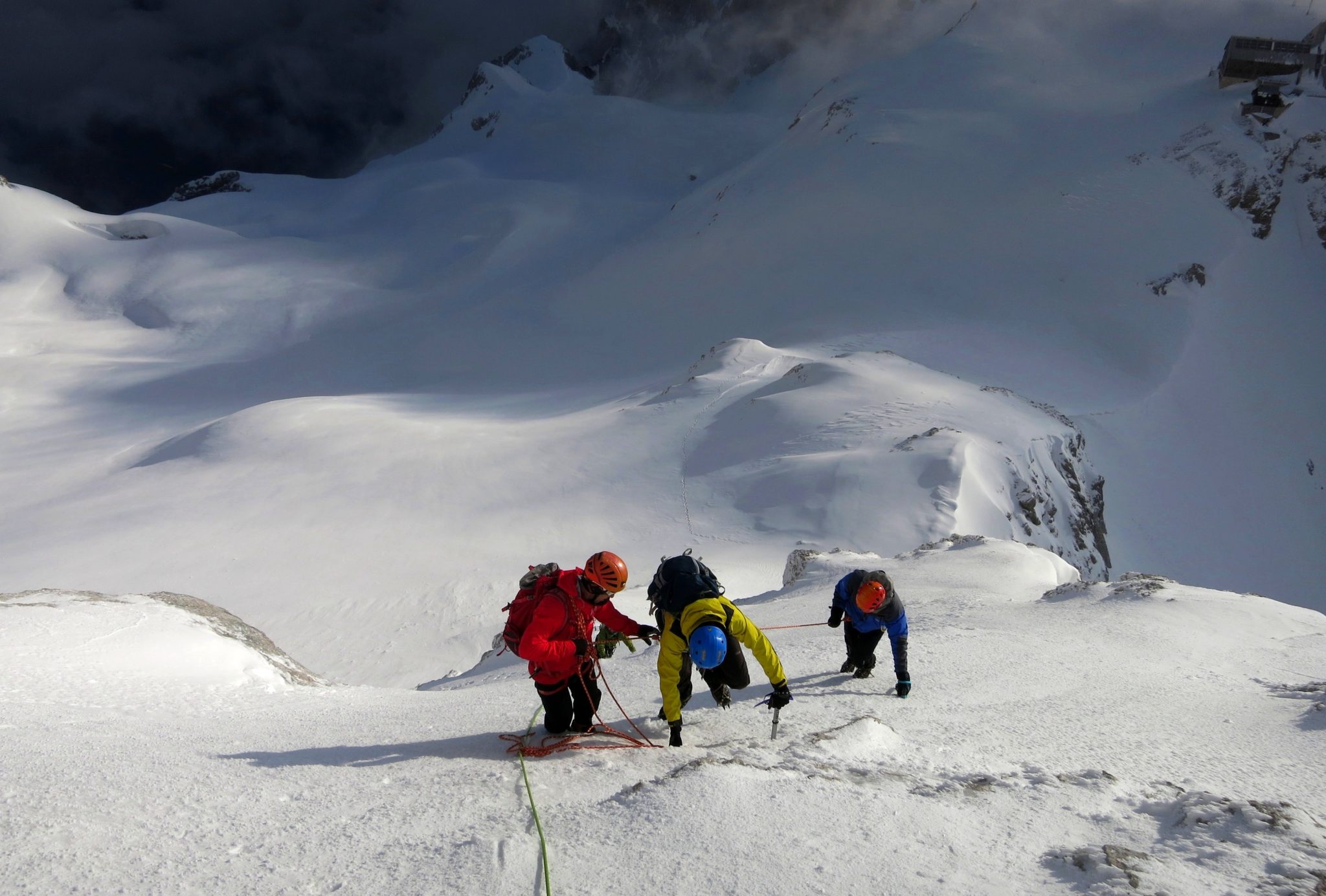 Climbing Triglav in January-like conditions.