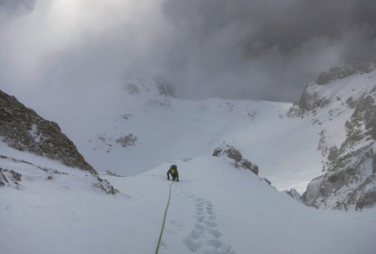 Almost at the top of Mali Triglav.