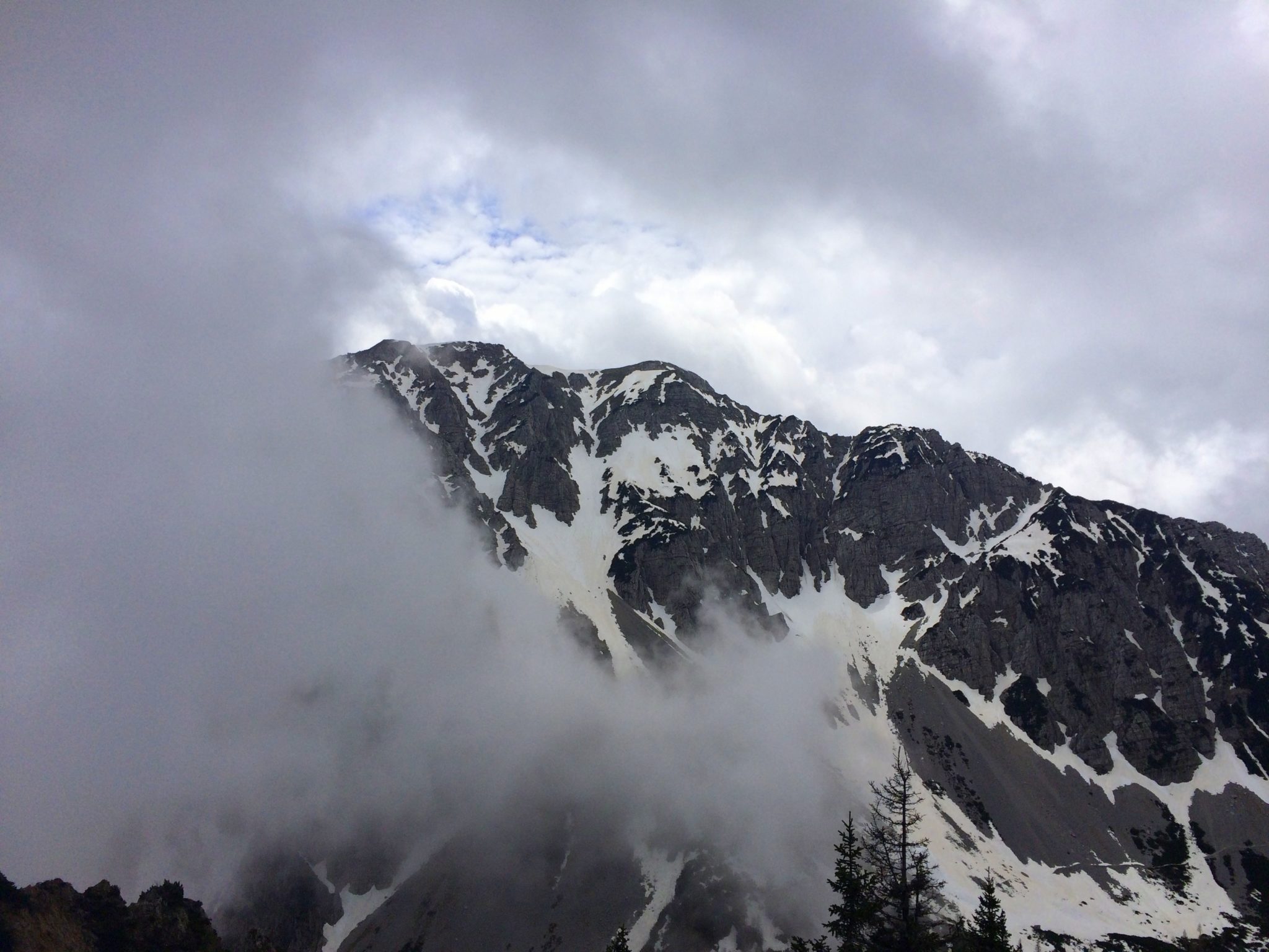 Mt. Begunjščica from Triangel, 1,704 m or 5,590 ft. 