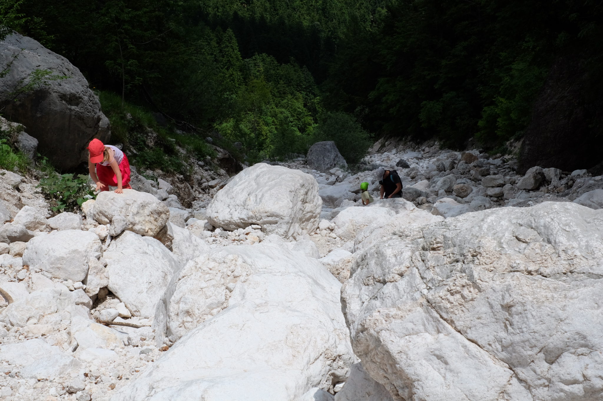 Going up the mountain torrent Krvavec