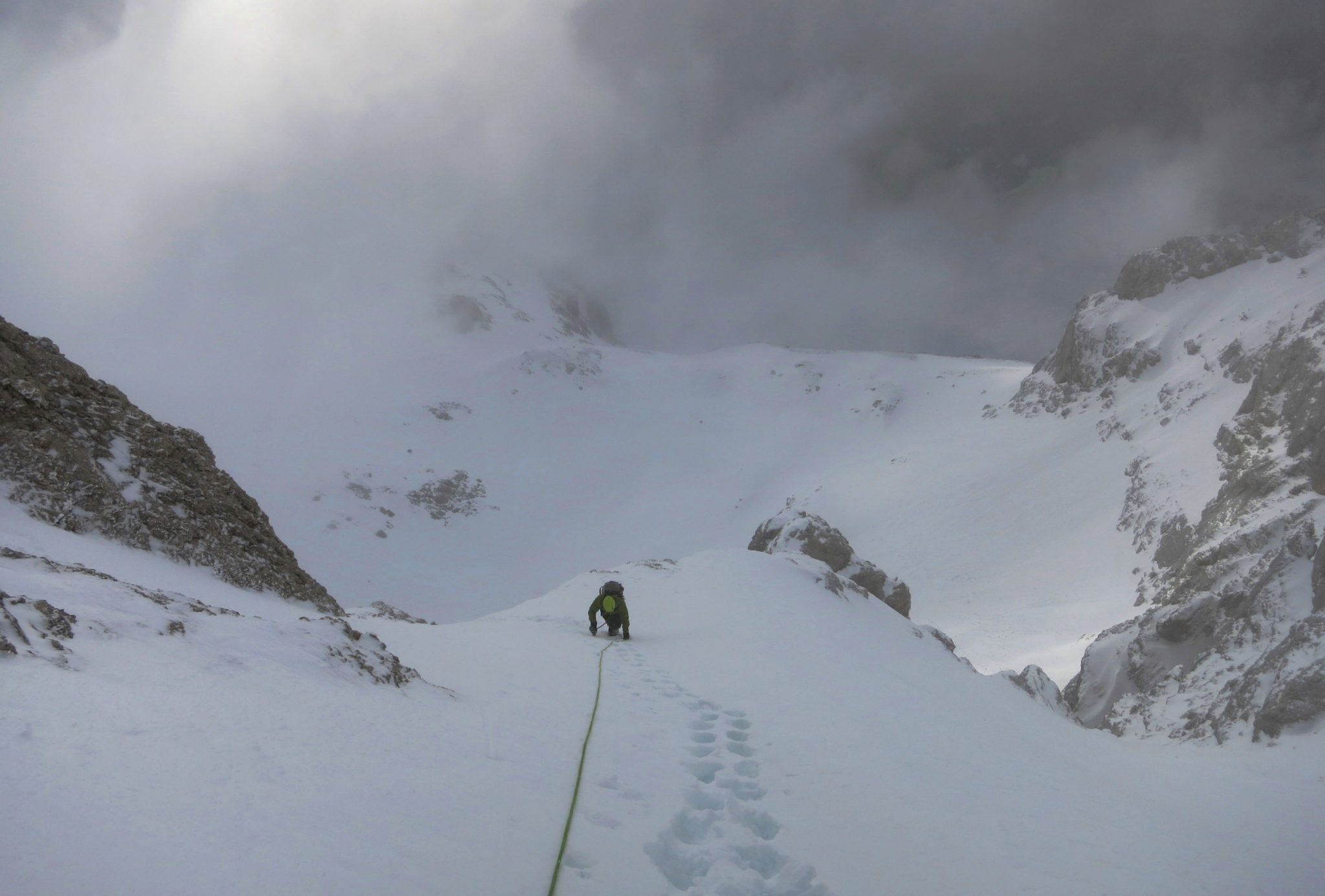 Climbing Triglav in winter