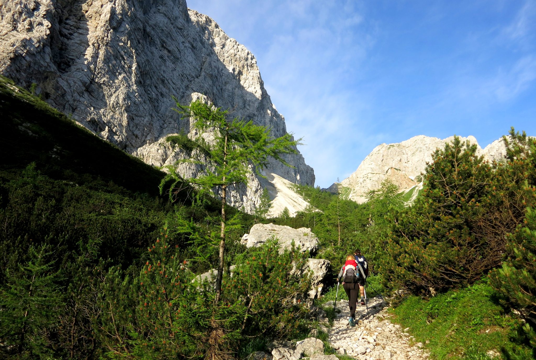 Climbing Triglav from the Krma valley