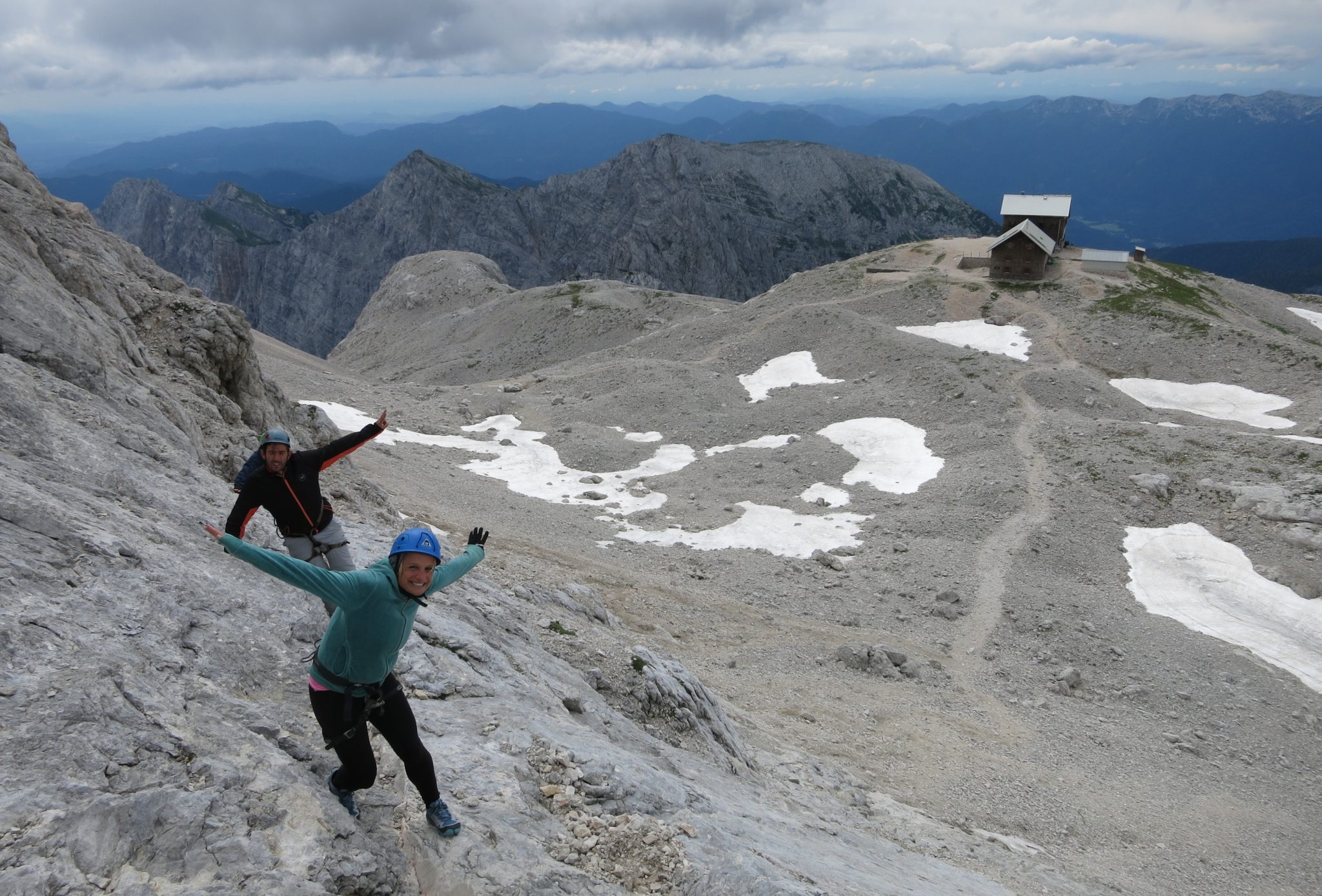 Climbing Triglav from the Planika mountain hut