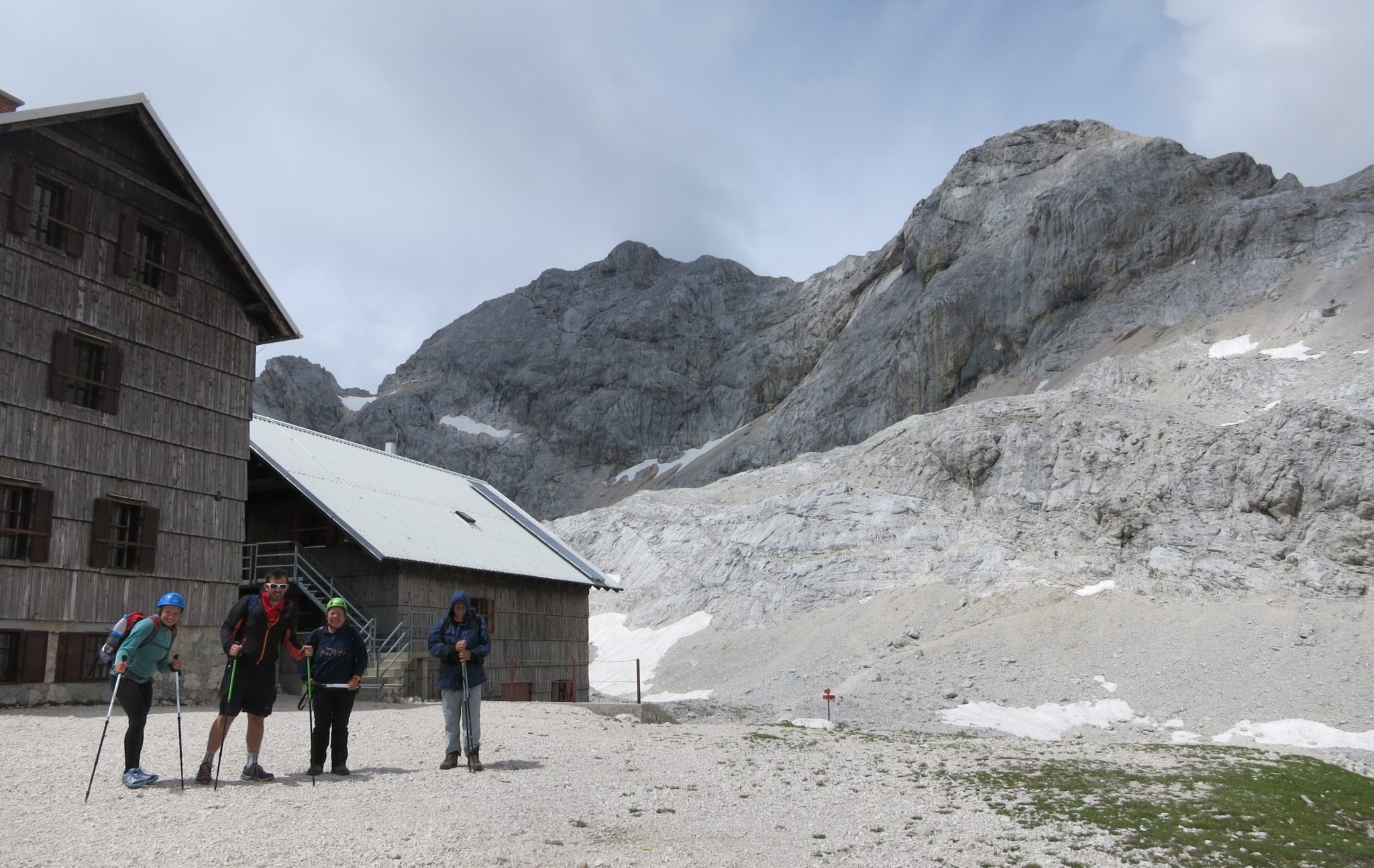 At the Planika mountain hut