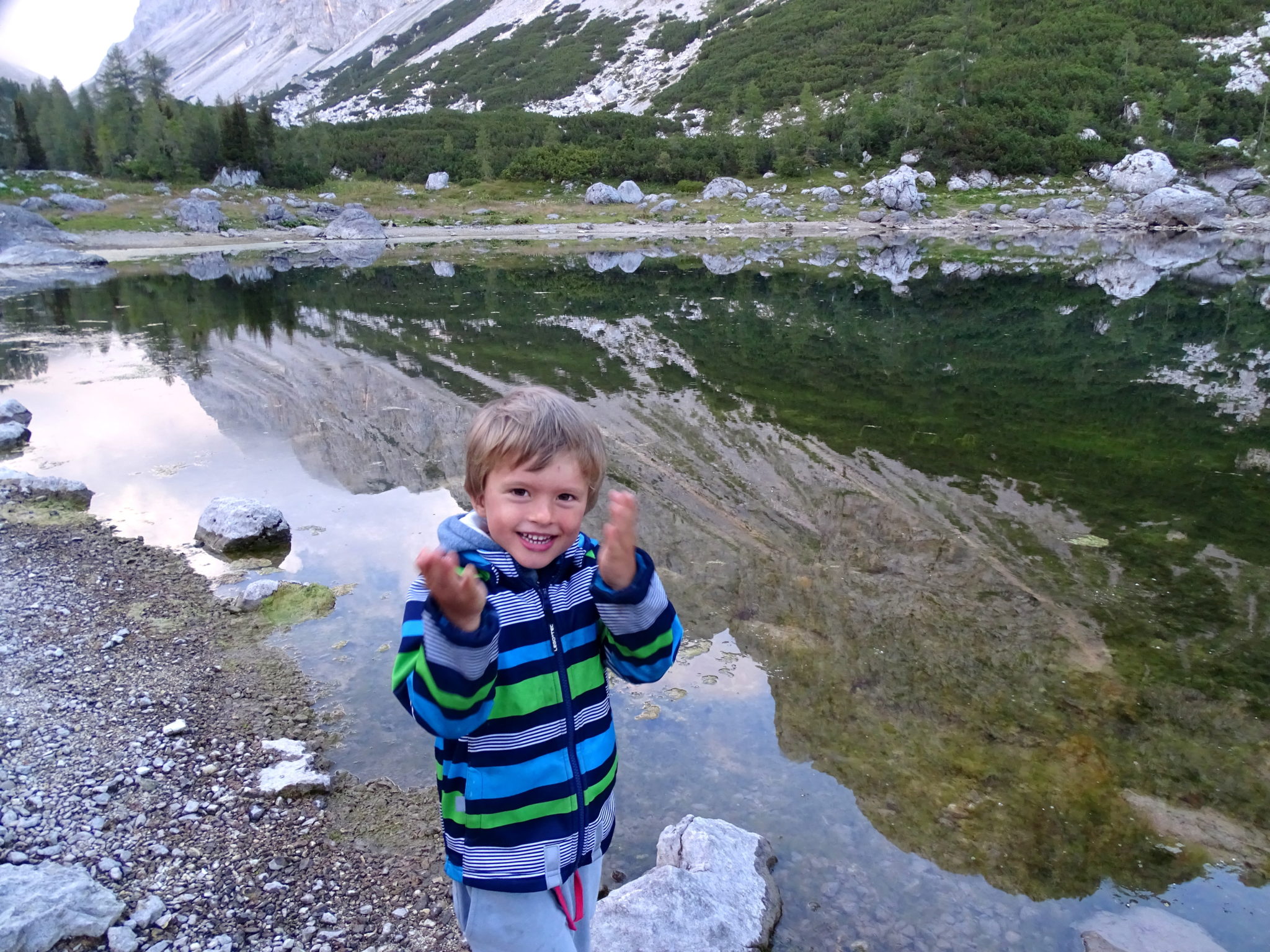 Hiking with kids; the Double Lake