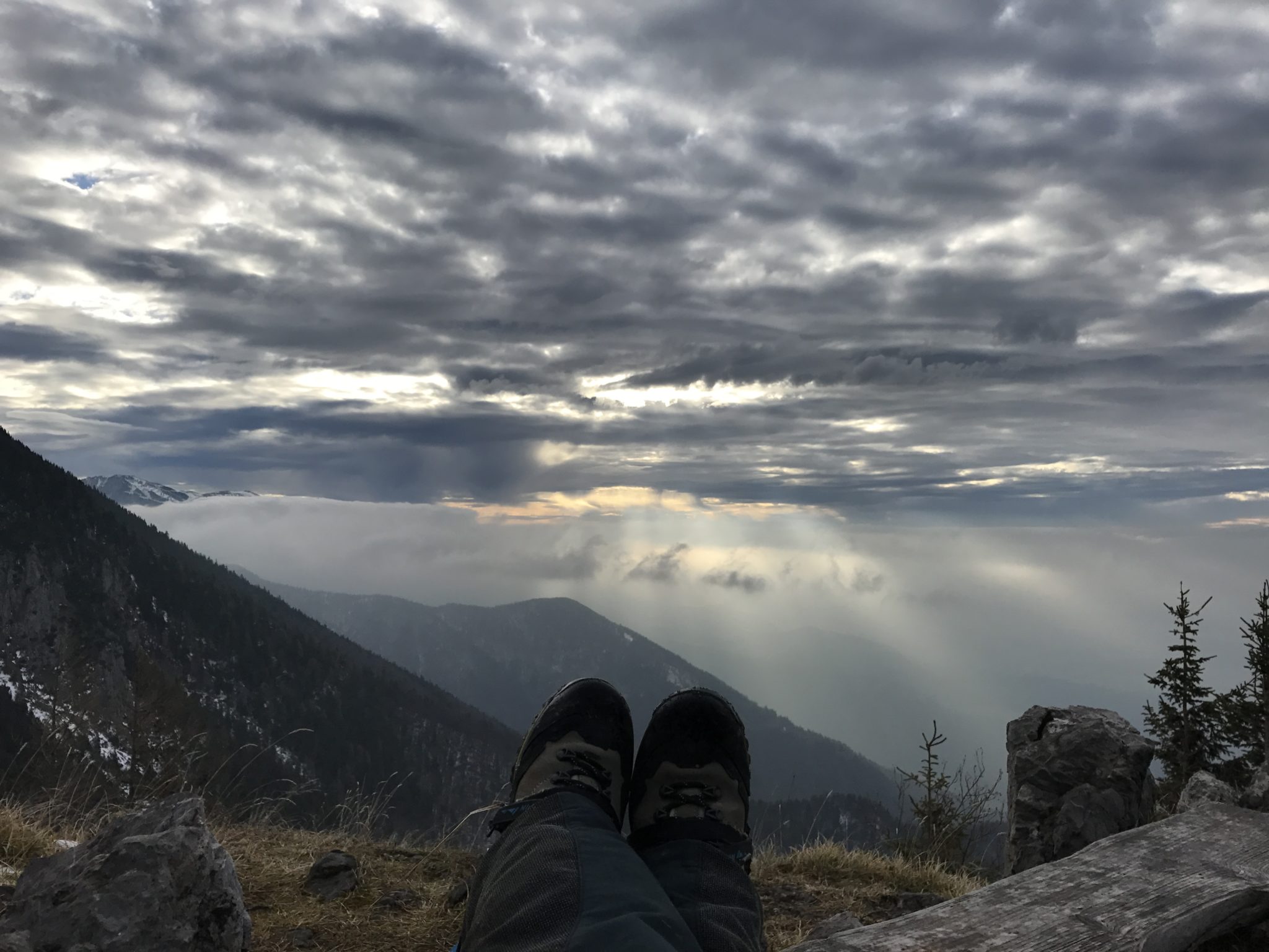 Enjoying a snack at Kališče; photo by Exploring Slovenia