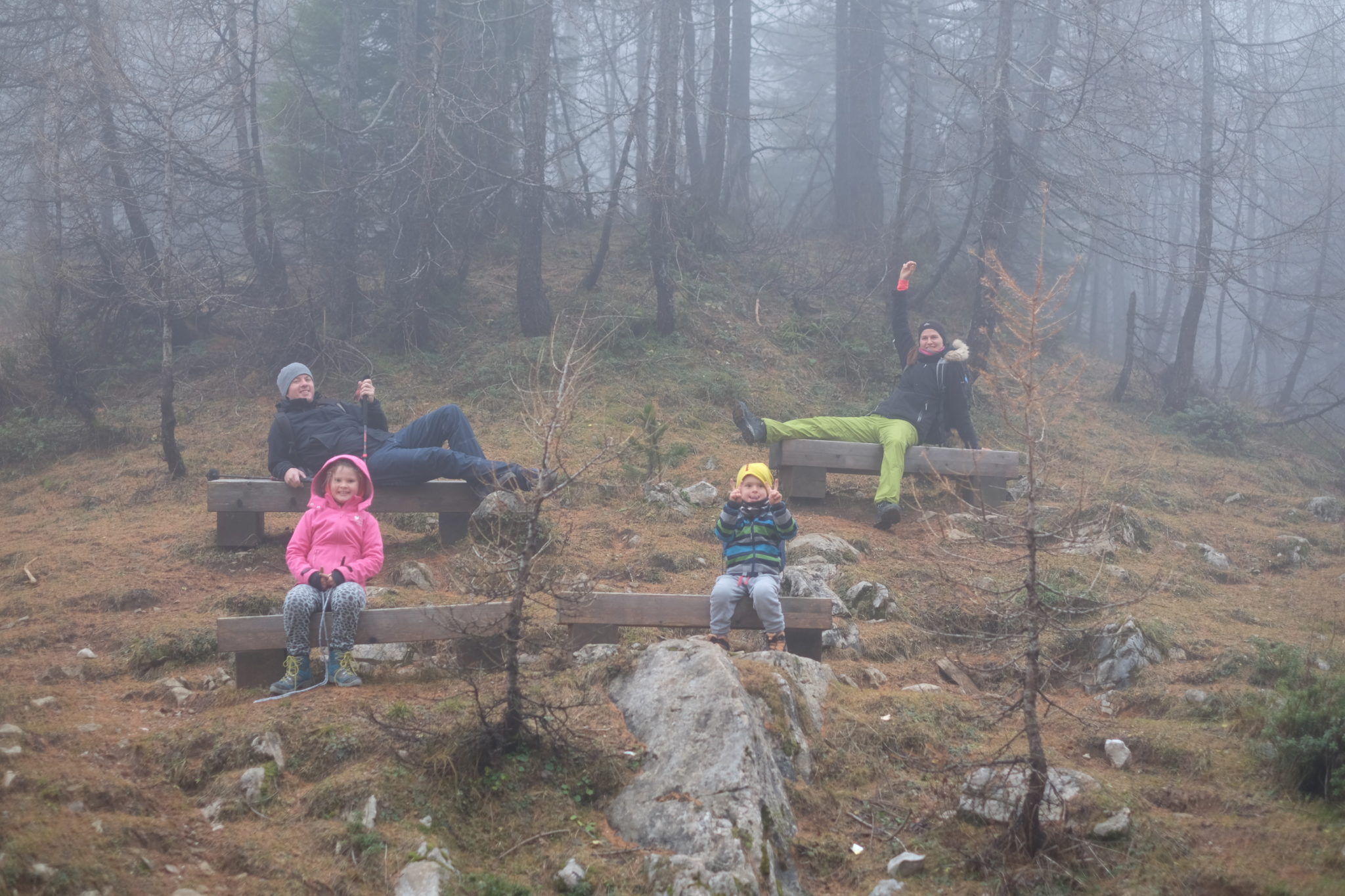 Family having fun in the mountains. Photo by: Exploring Slovenia