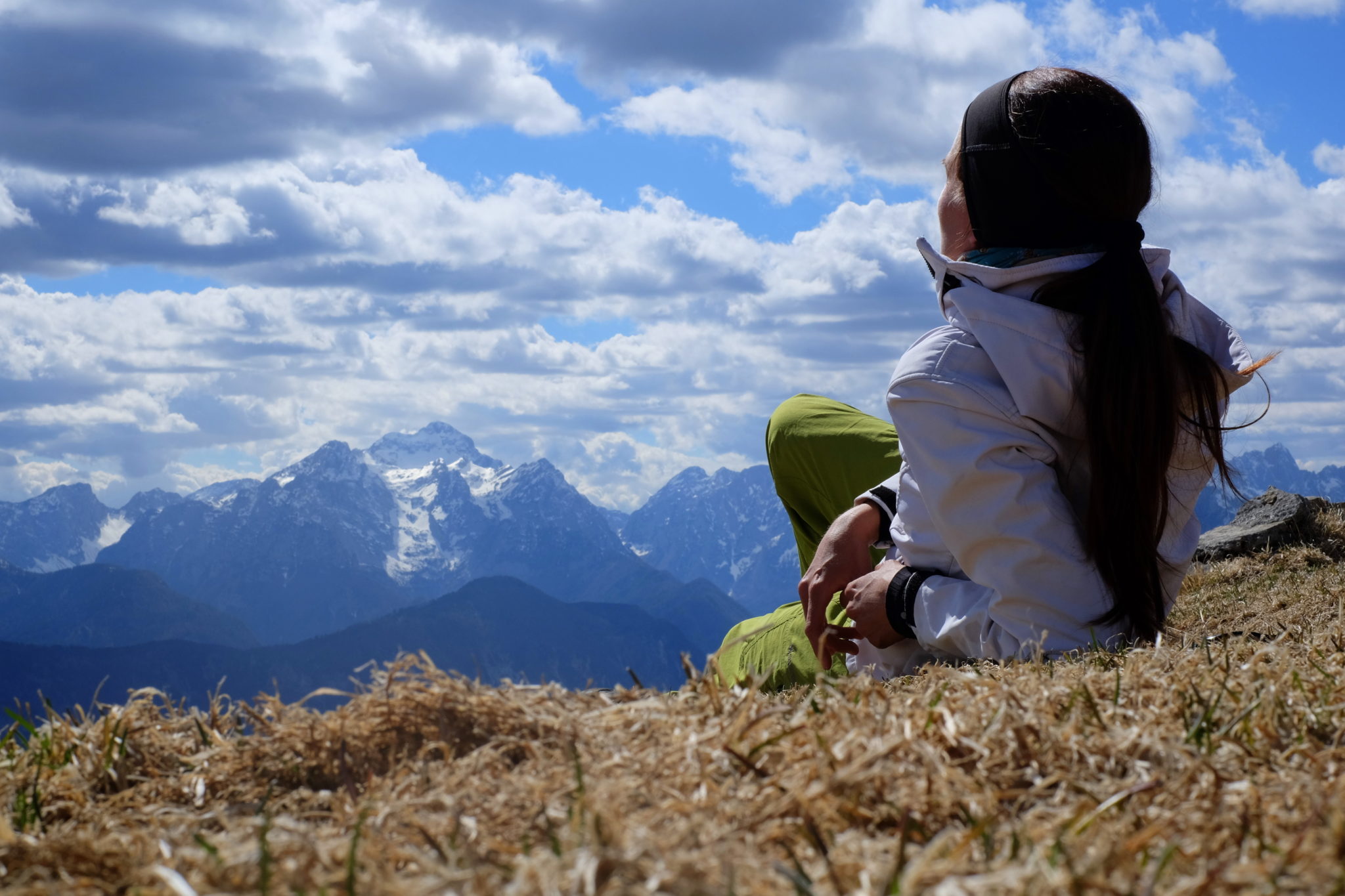 Looking Triglav from the top of Golica, Slovenia