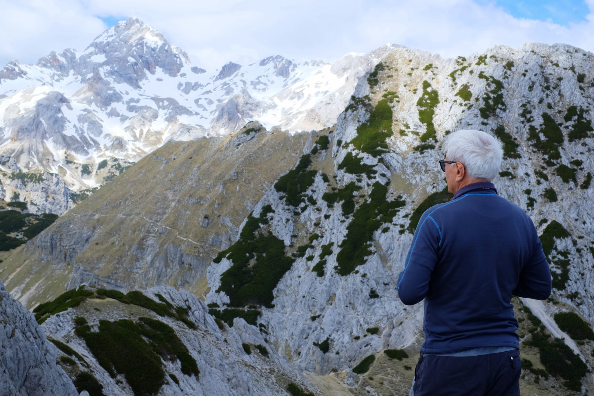 Hiking Viševnik, Slovenia, above Bled