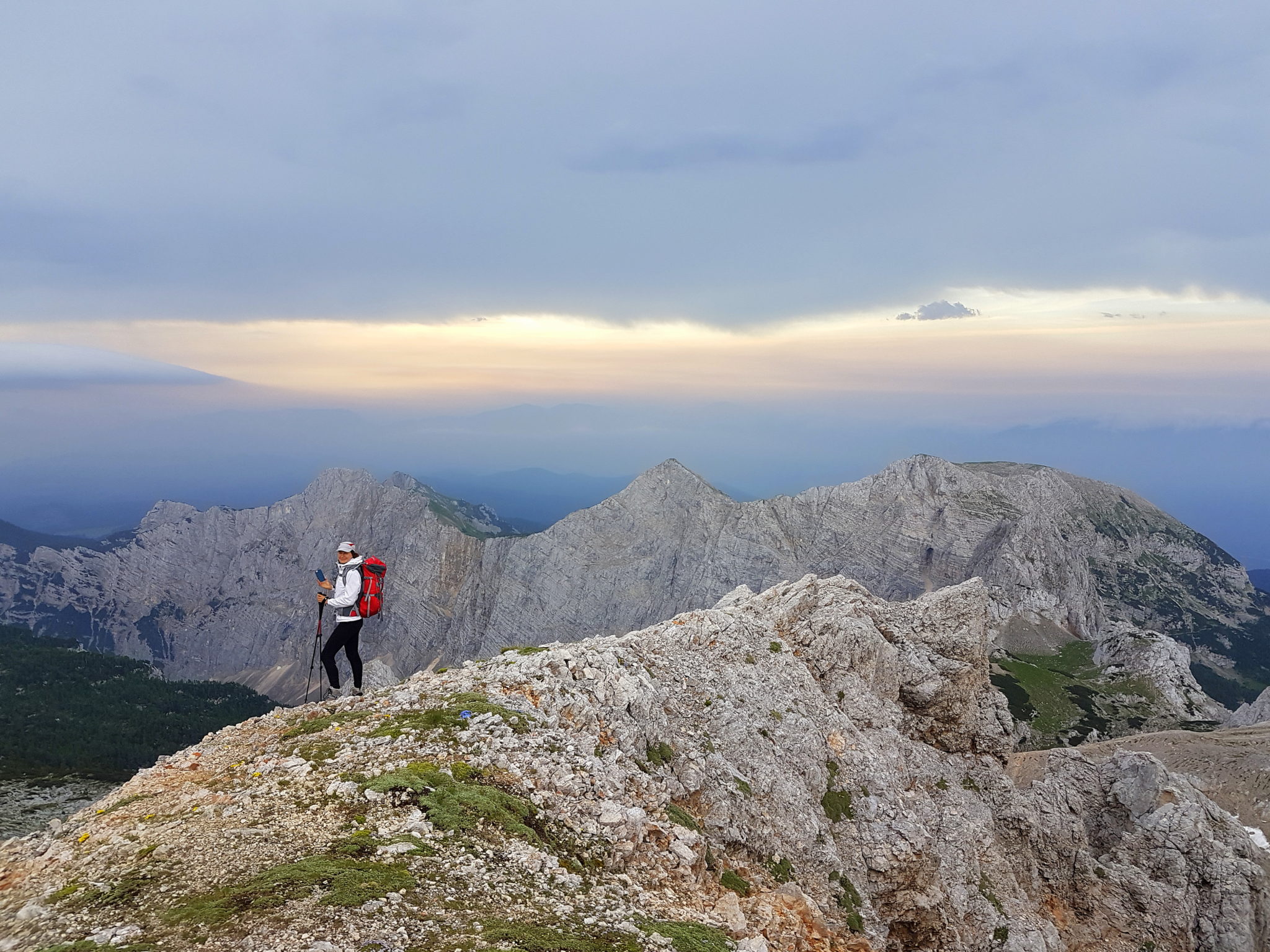 Going down from Kredarica to the Krma Valley