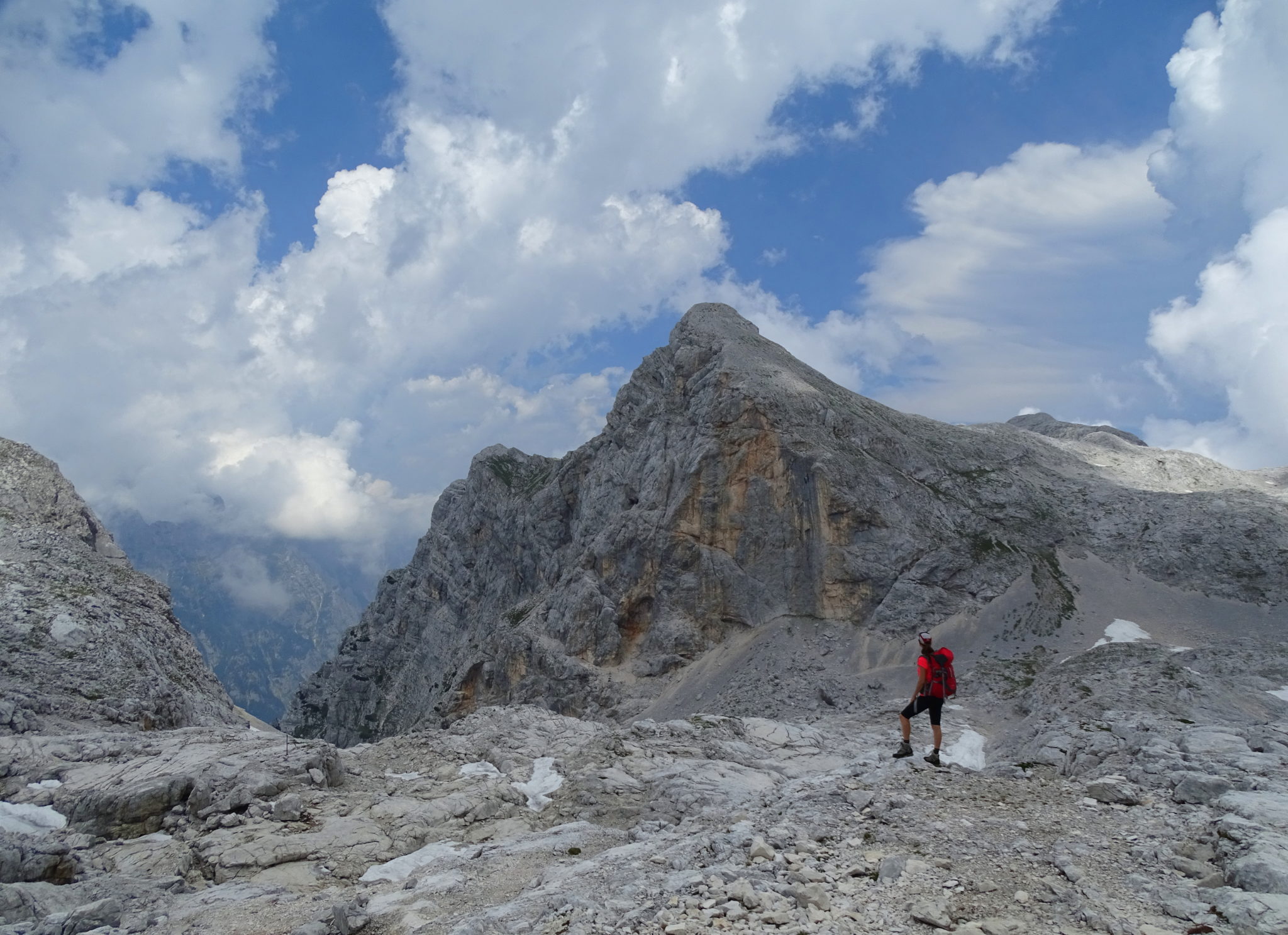 Hiking up to Triglav