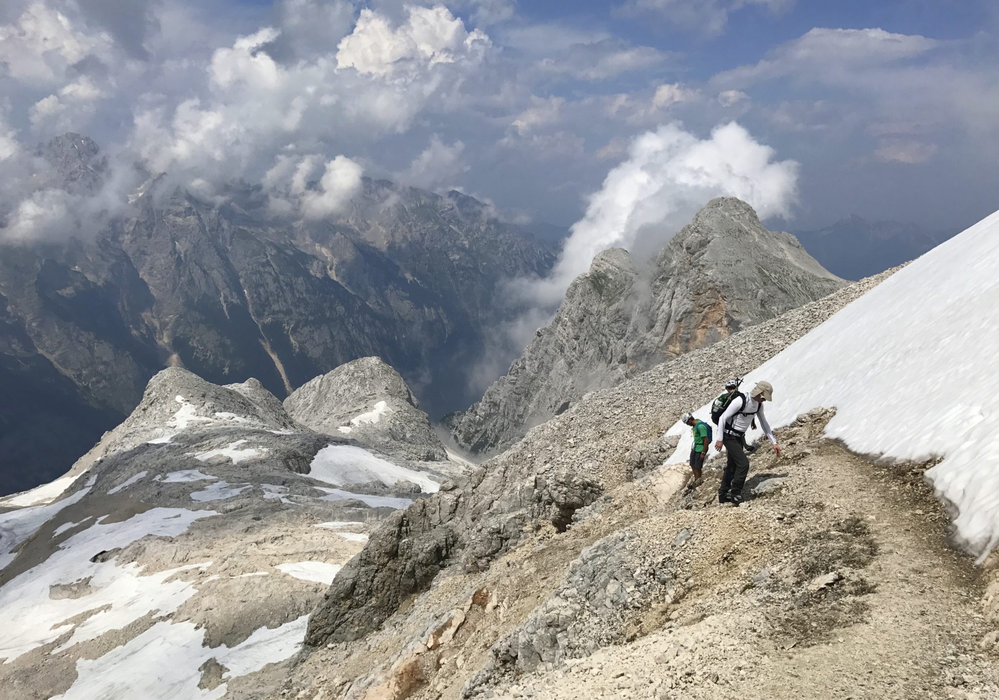 Climbing Triglav up the Prag Route