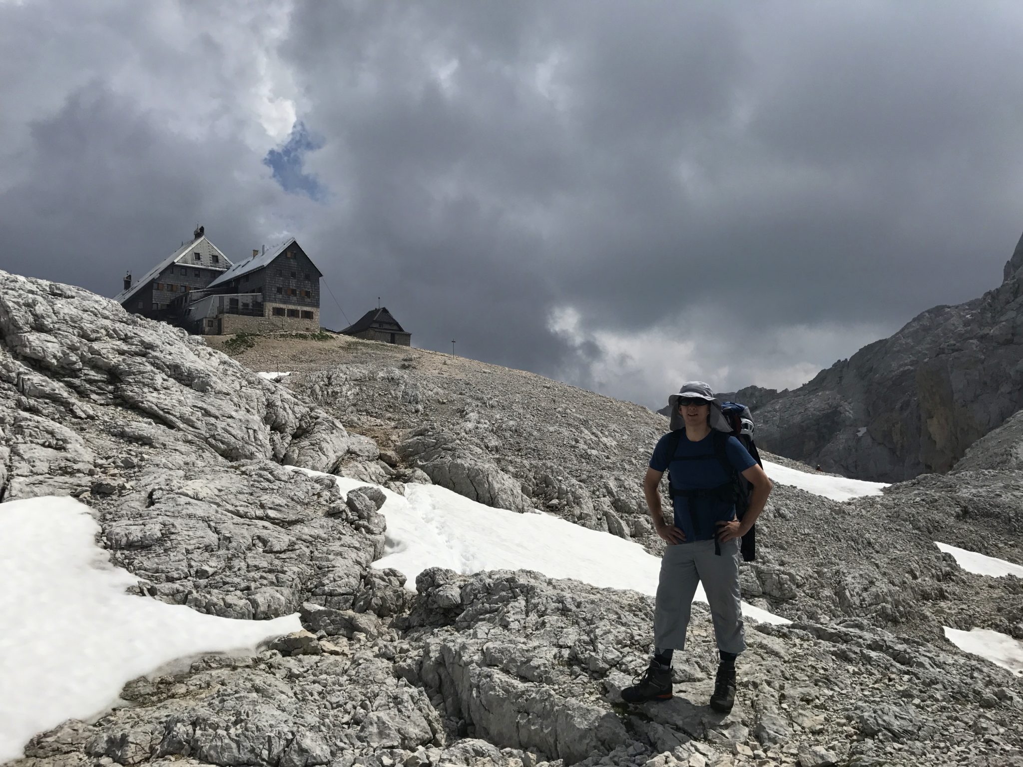 A hiker on Kredarica