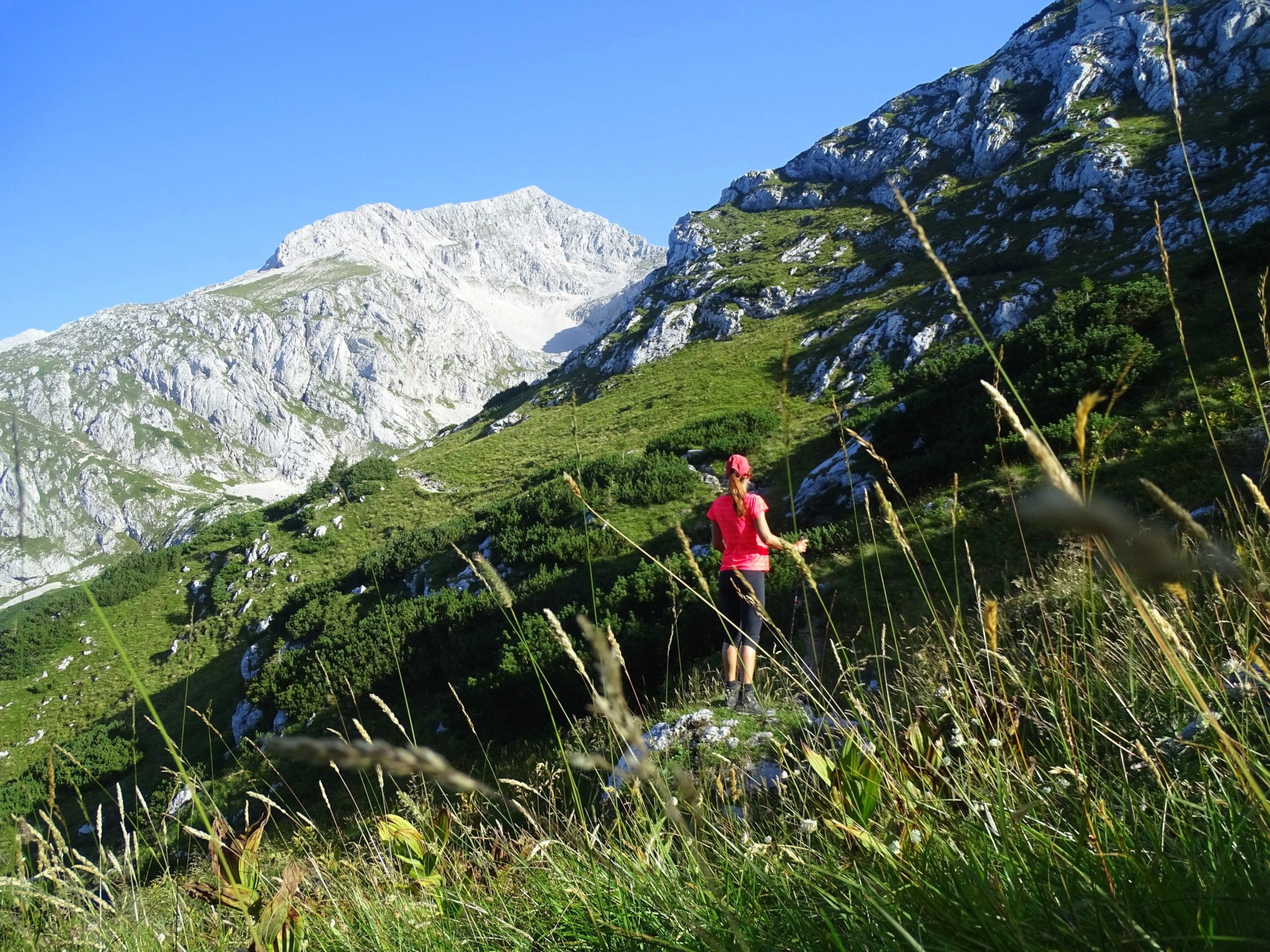 Hiking towards Grintovec, Slovenia