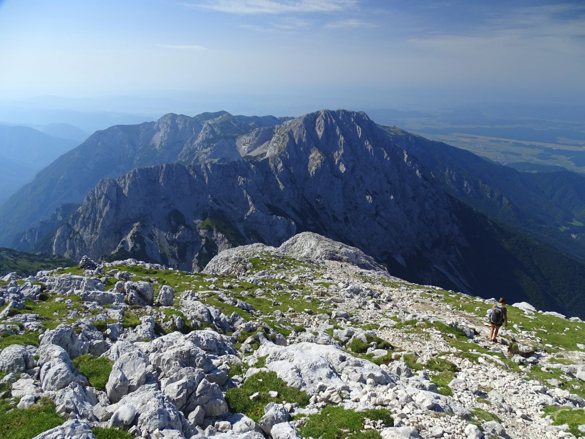 Hiking in the Kamnik-Savinja Alps towards Grintovec