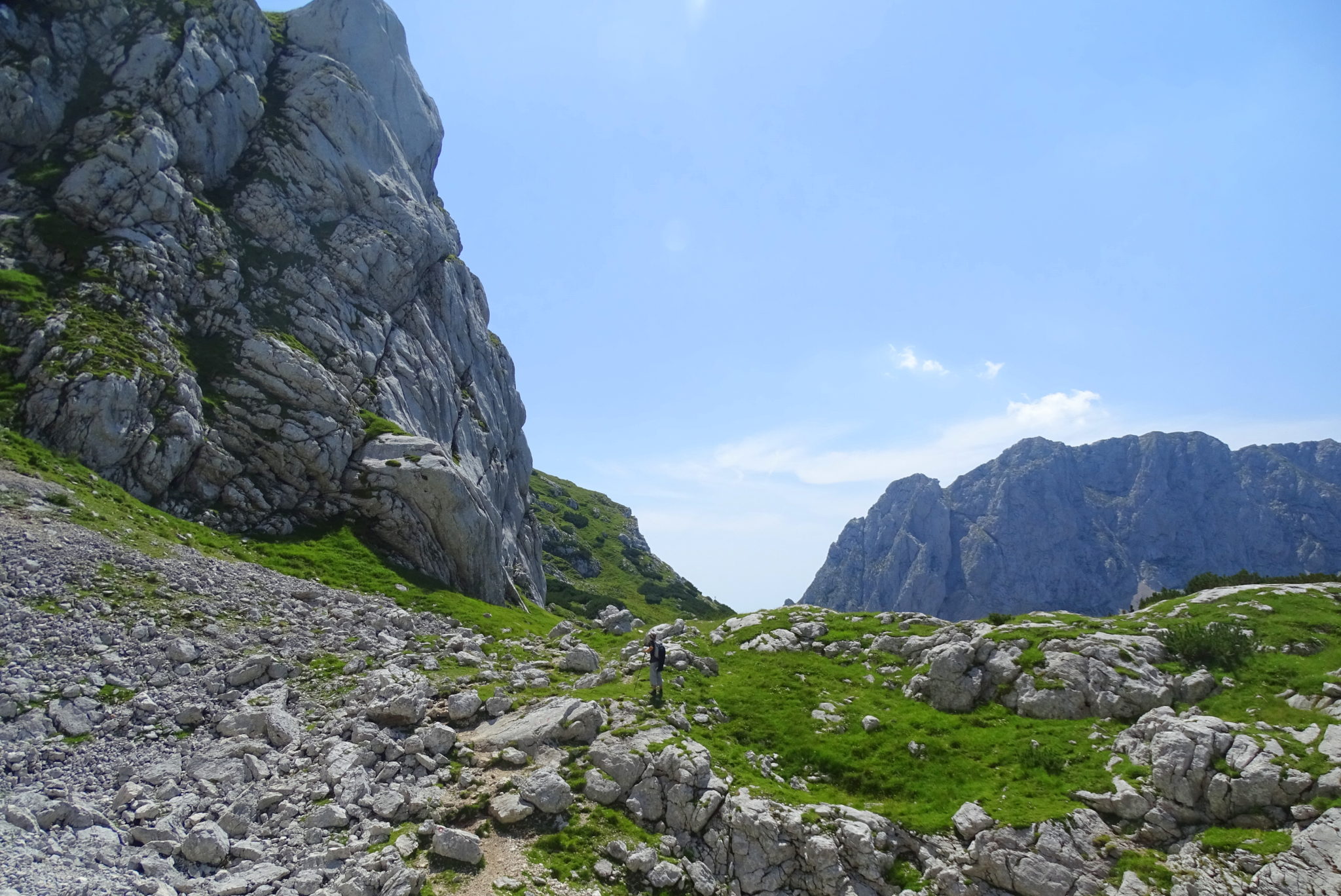 Returning back from Grintovec, Kamnik-Savinja Alps