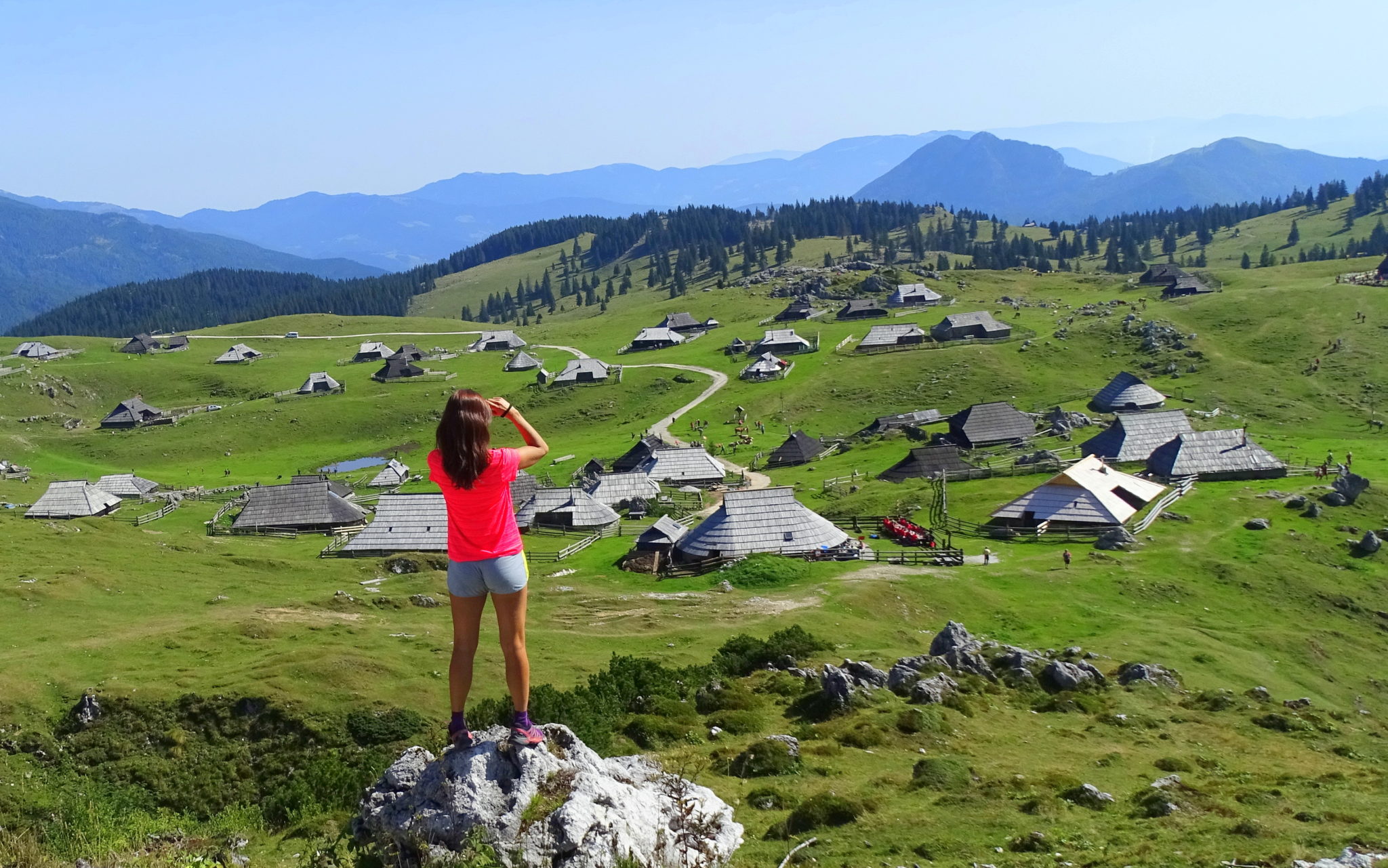 The old shepherds’ settlement on Velika Planina, Central Slovenia