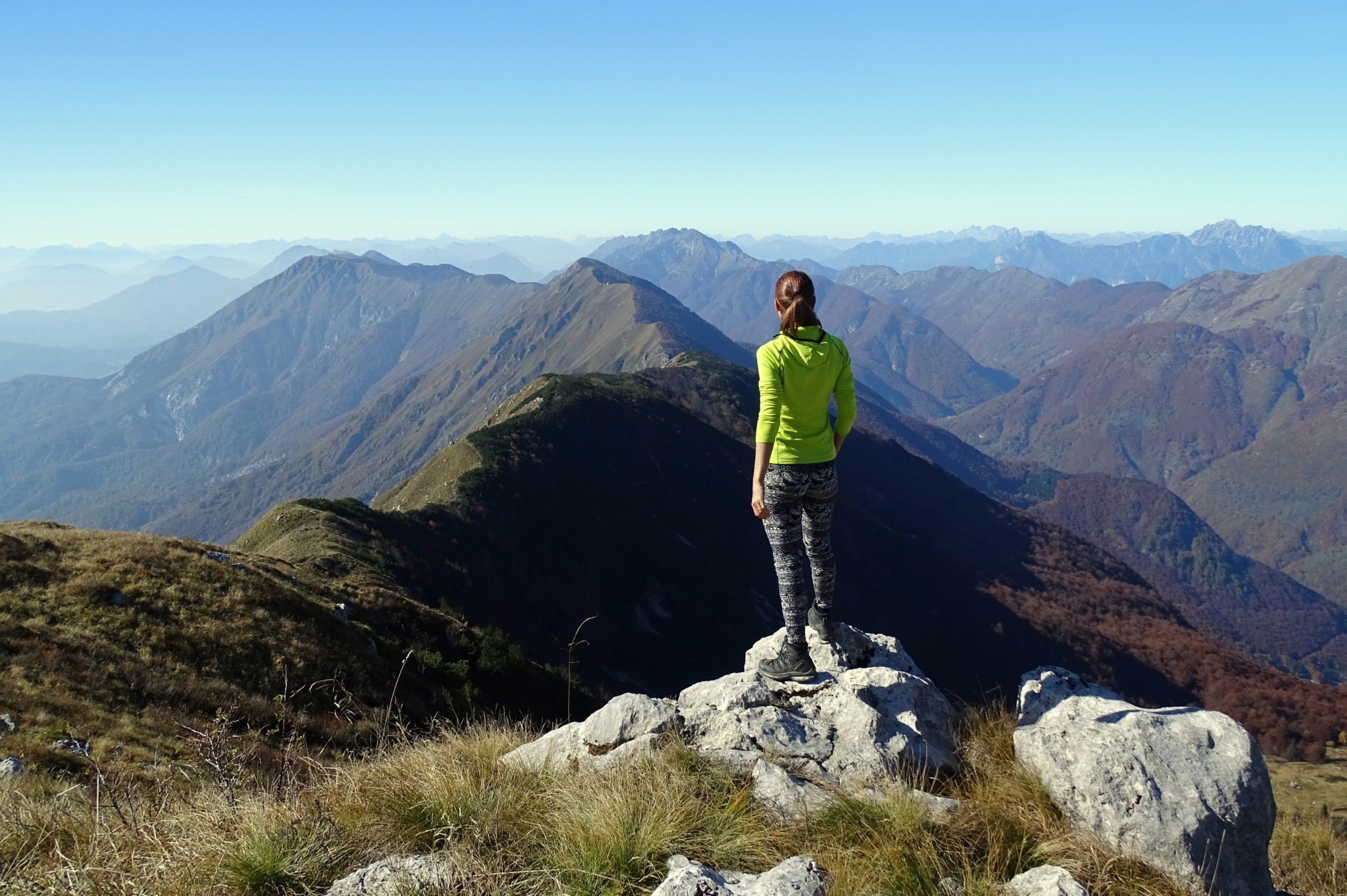 Hiking the longest massif in the Julian Alps, the Stol massif.