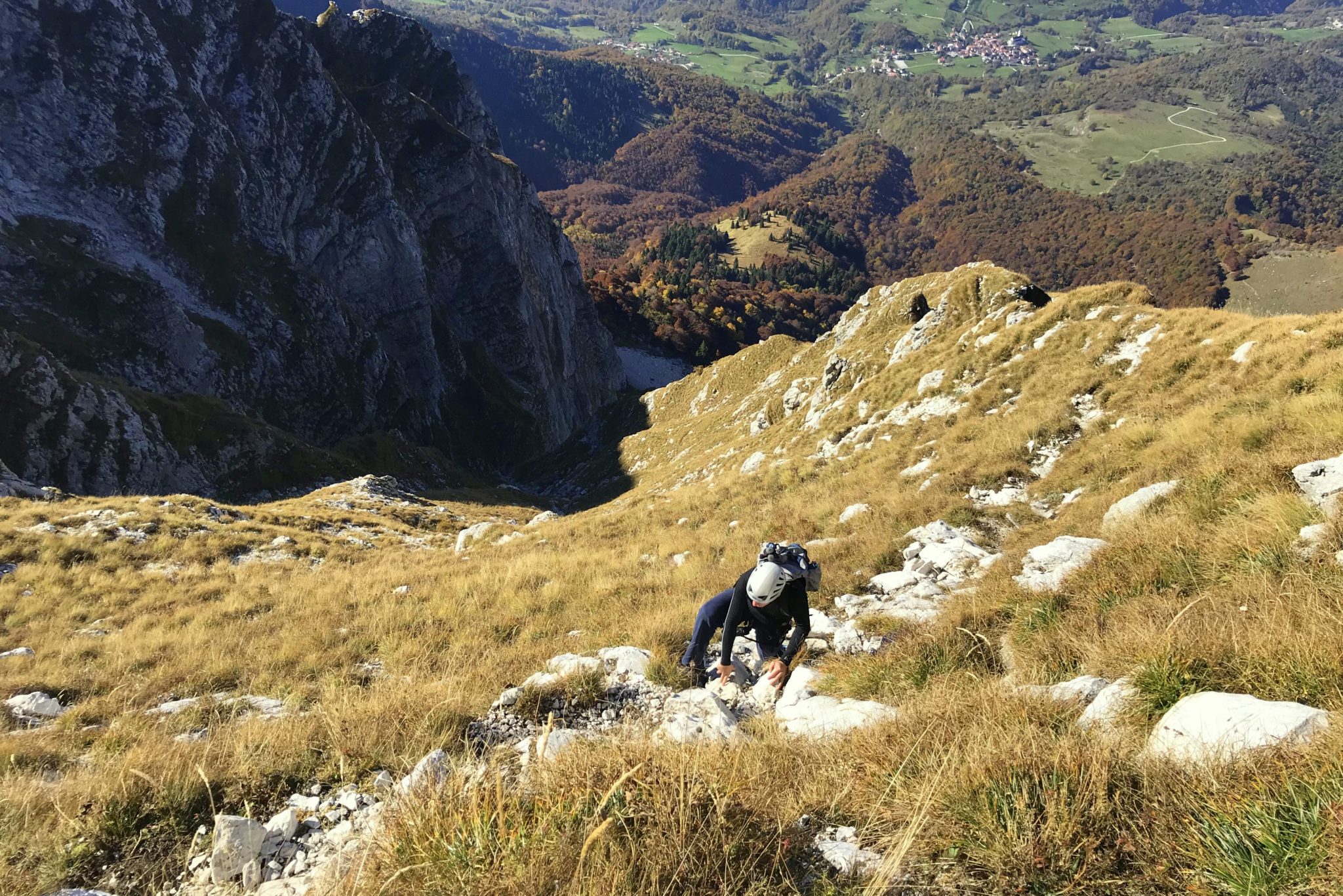 Climbing the Silvo Koren to Mt. Krn, Slovenia