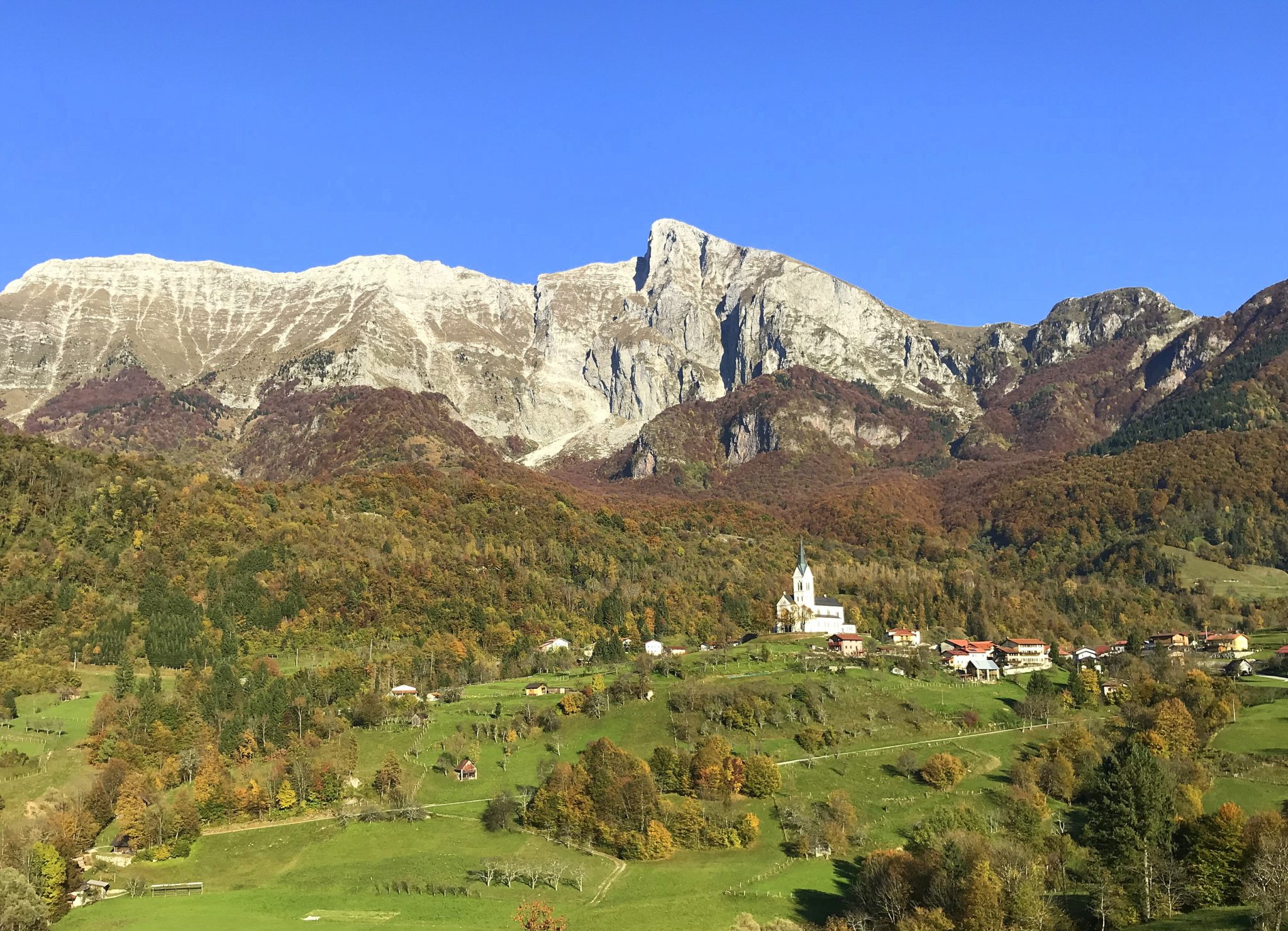 Mt. Krn and the Drežnica Village