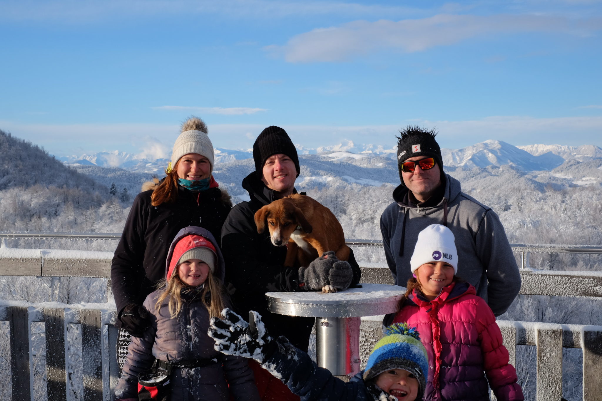 On the observation tower at the top of Planina nad Vrhniko