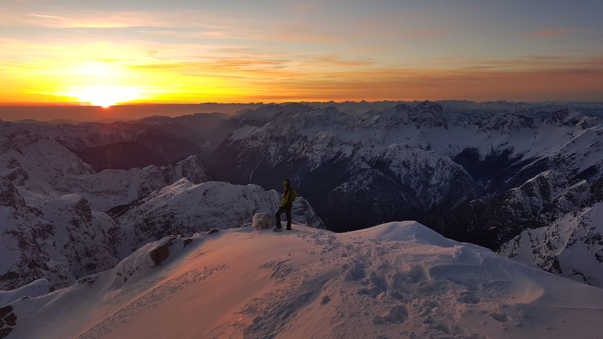 Triglav for sunset, Julian Alps, Slovenia, sunset mountain photography