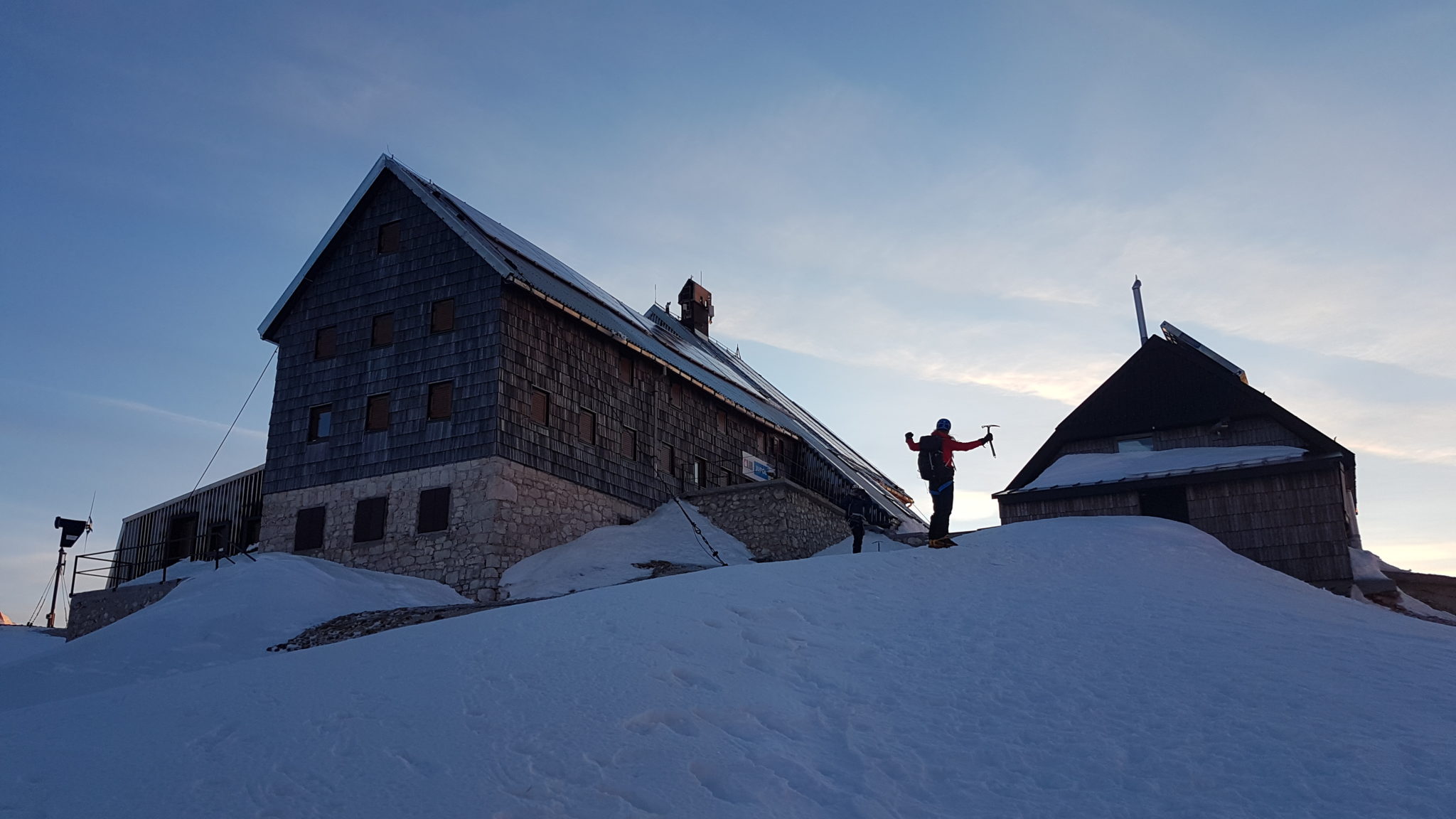 The Kredarica Hut in winter