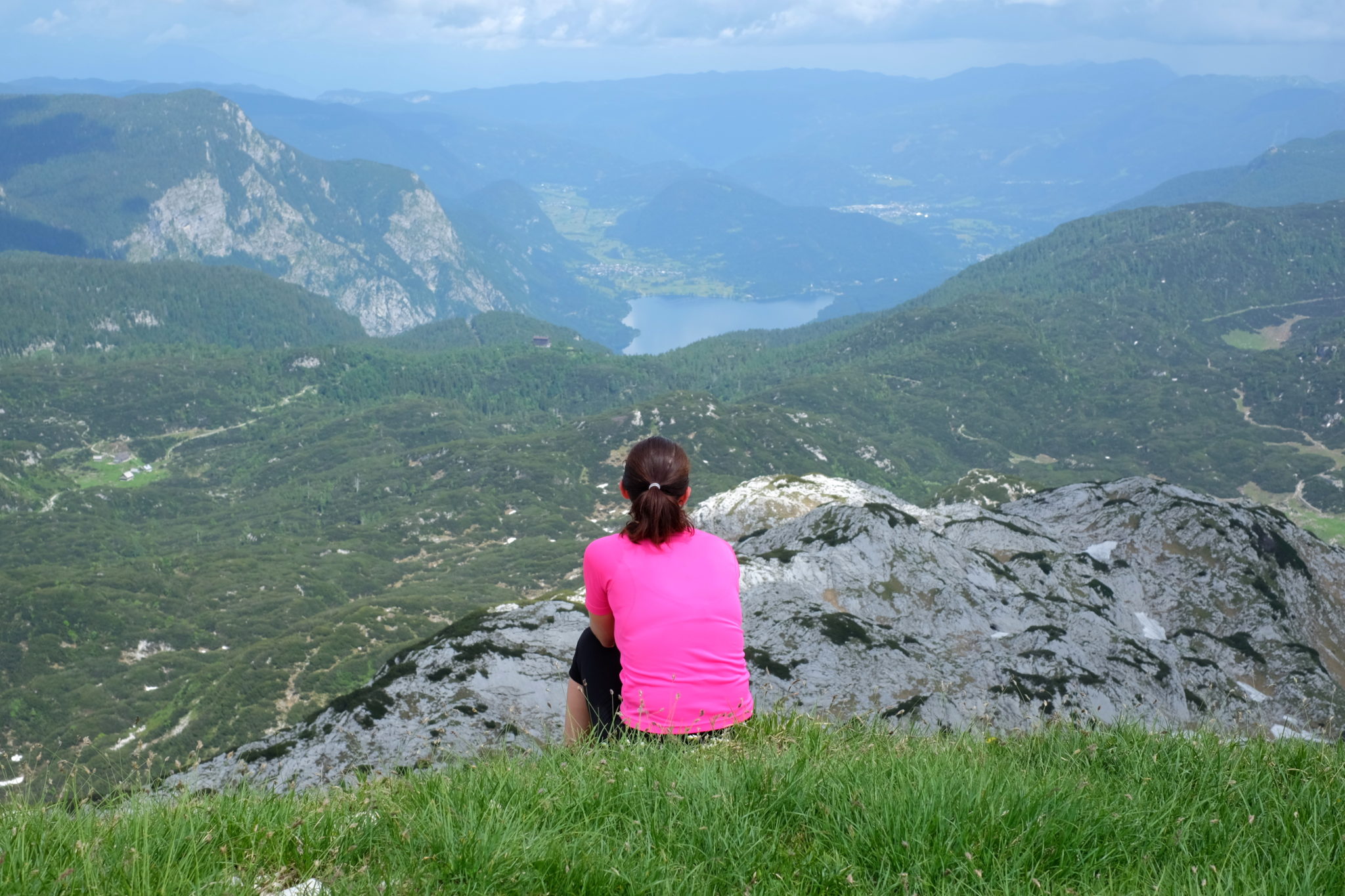 View over Lake Bohinj from Mt. Bogatin, Triglav National Park