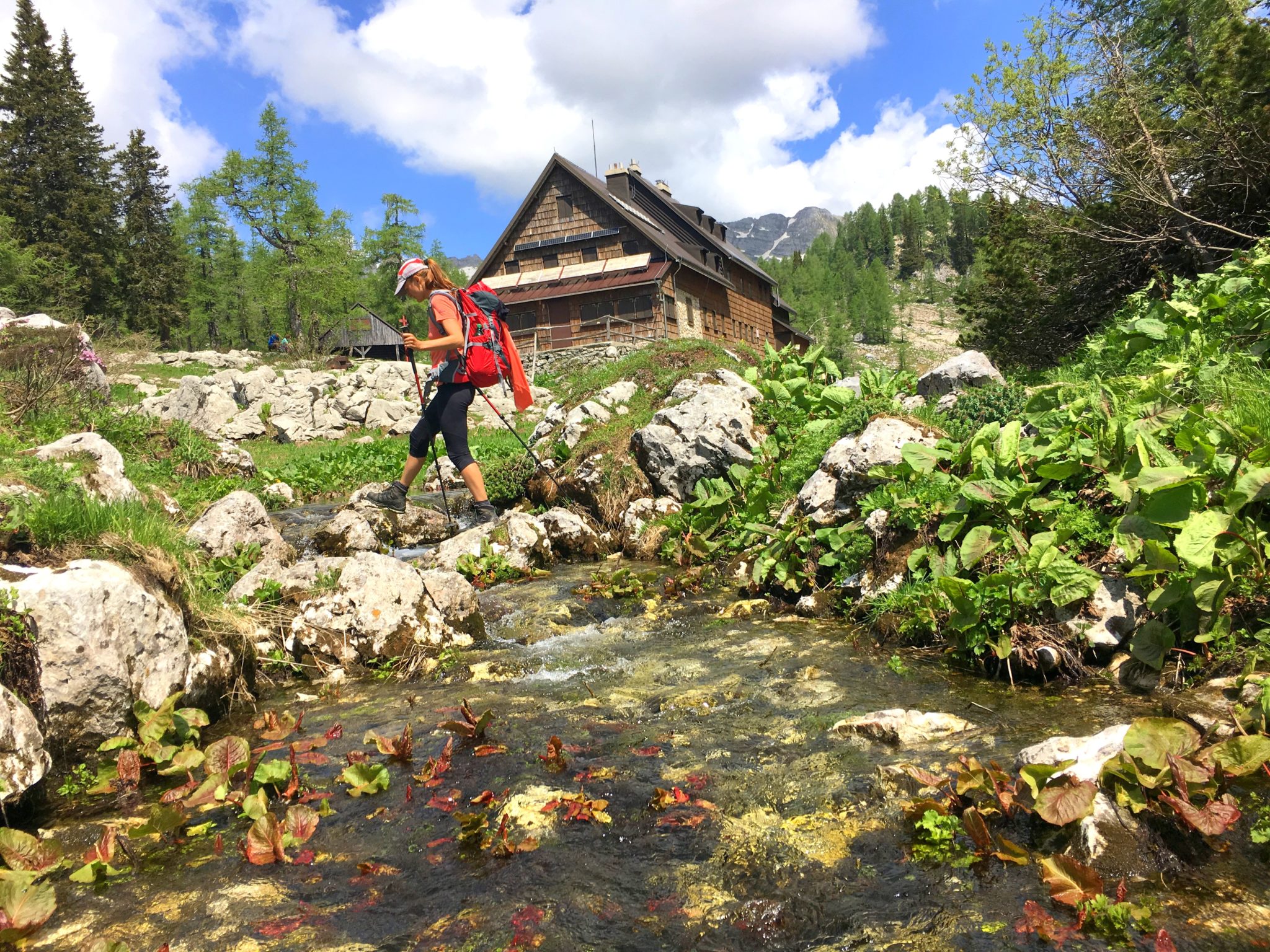 By the hut by the Double Lake, Triglav Lakes