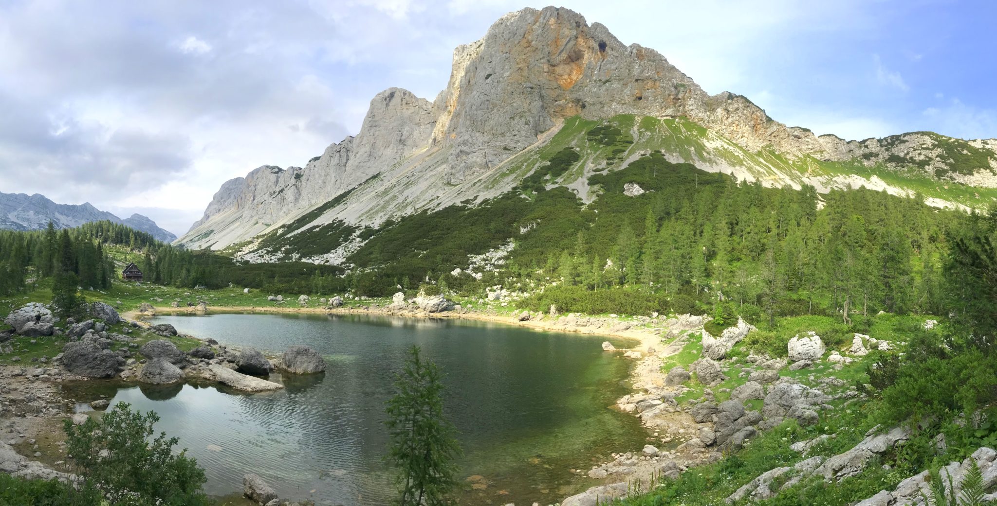 The Double Lake and Mt. Mala Tičarica, Julian Alps, Slovenia