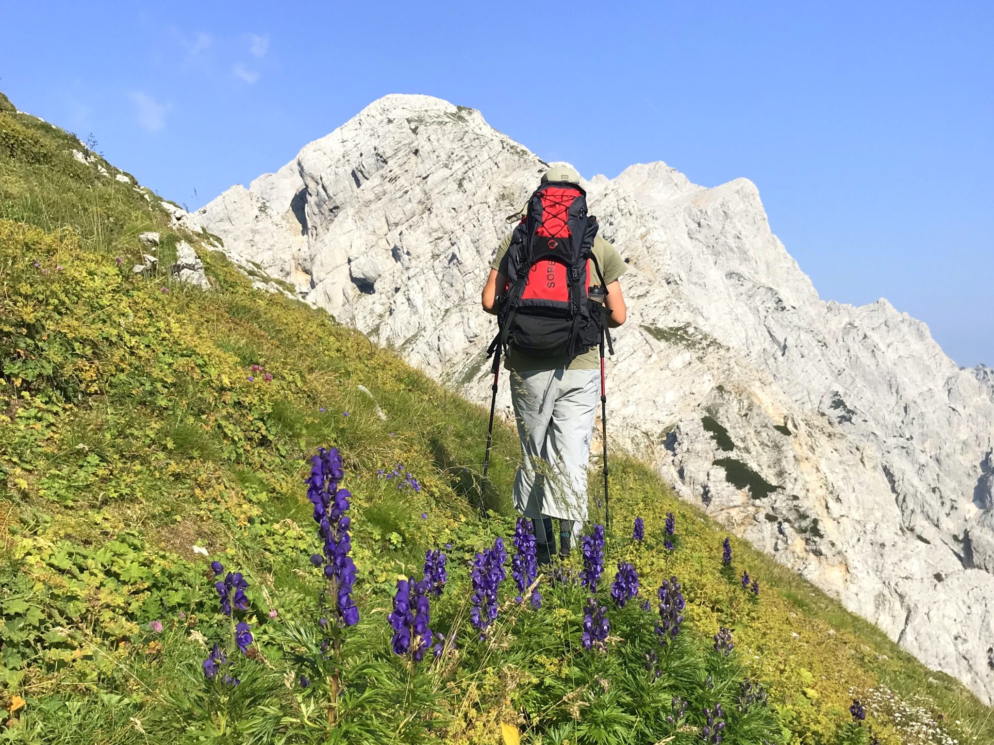 Hiking in the Kamnik-Savinja Alps, Ojstrica, Slovenia