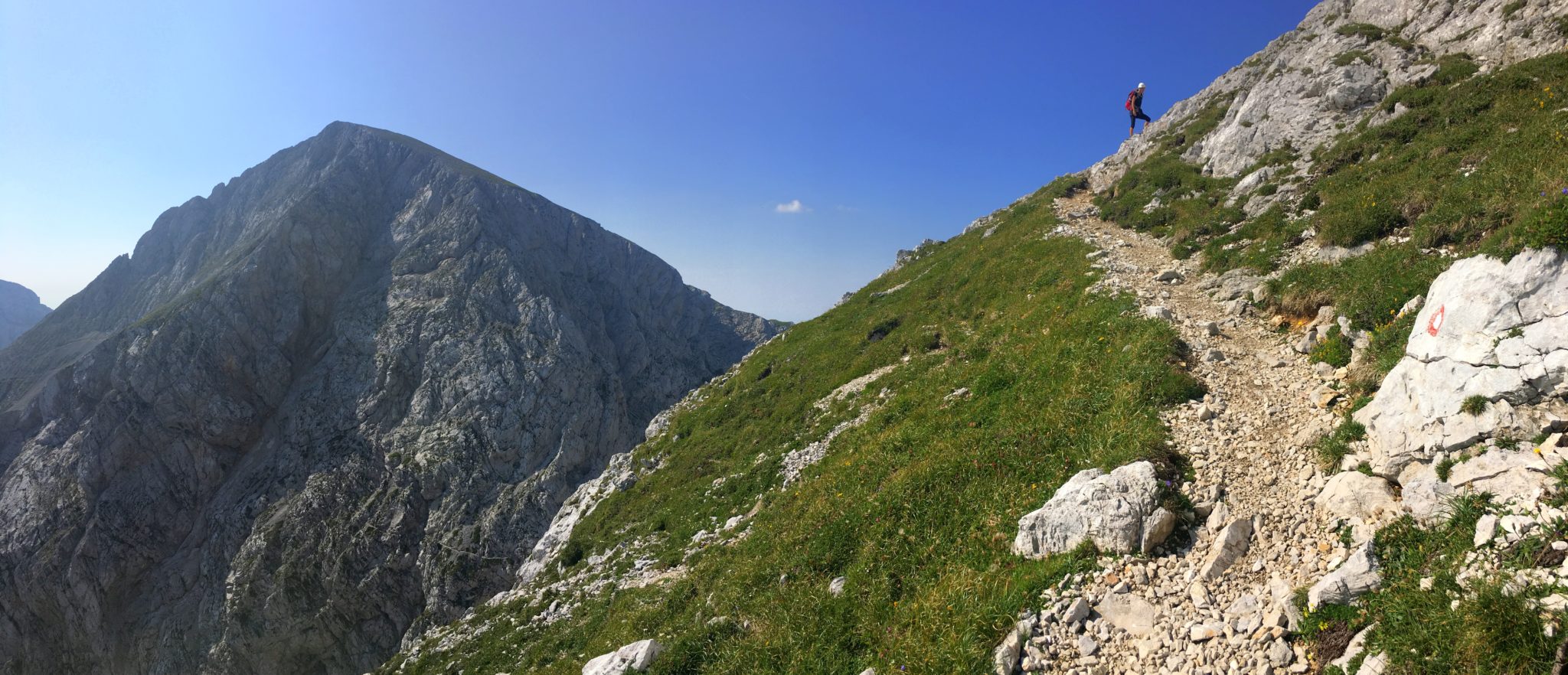 Hiking in the Kamnik-Savinja Alps, Ojstrica, Slovenia