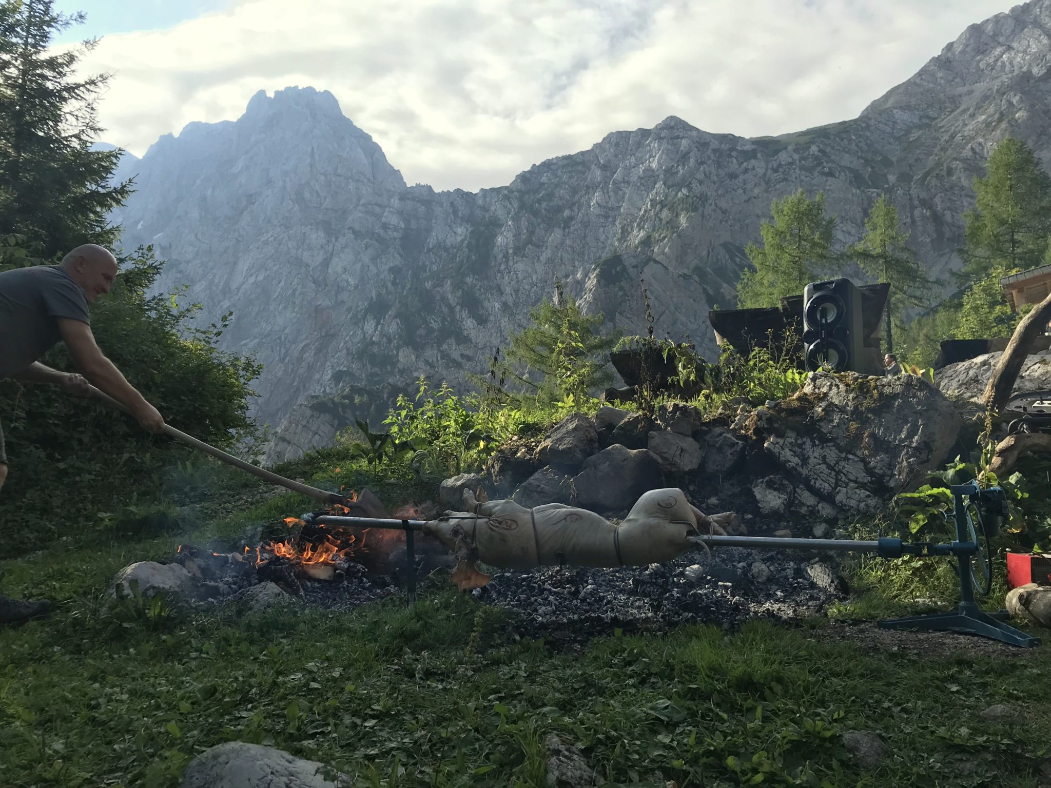 Mountain hut idyll in Slovenia