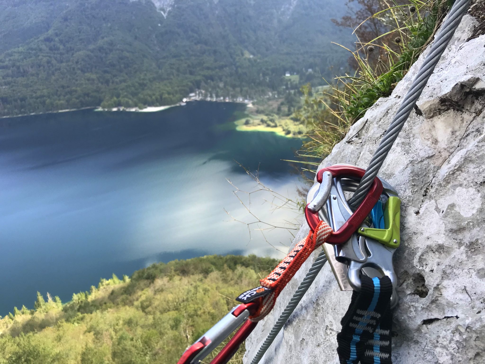 Climbing gear for a via ferrata