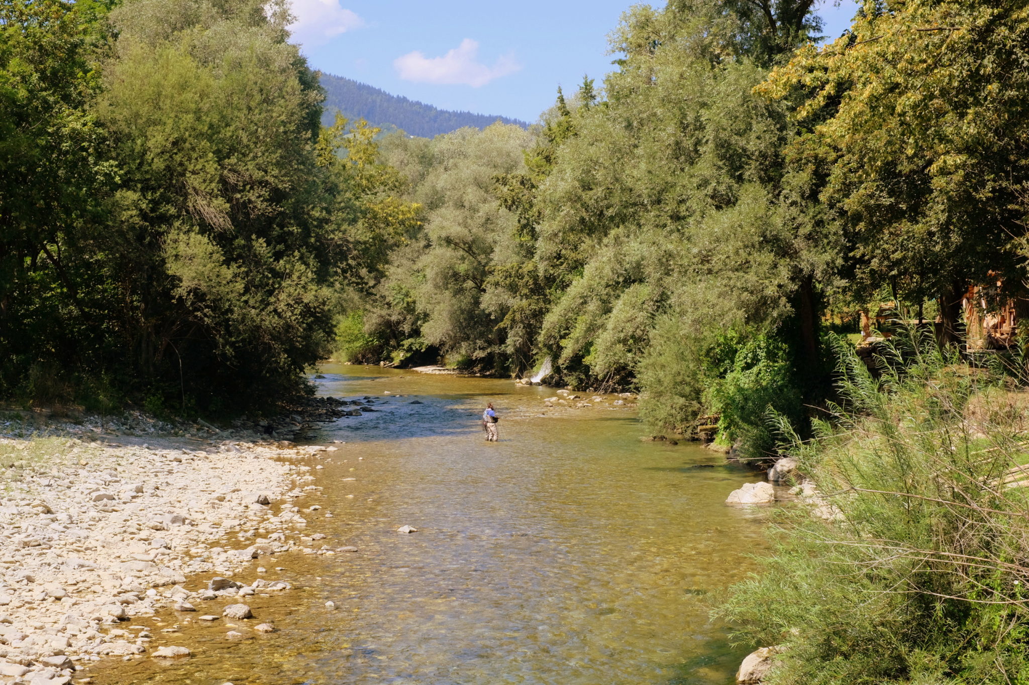 Fly fishing in Logar Valley