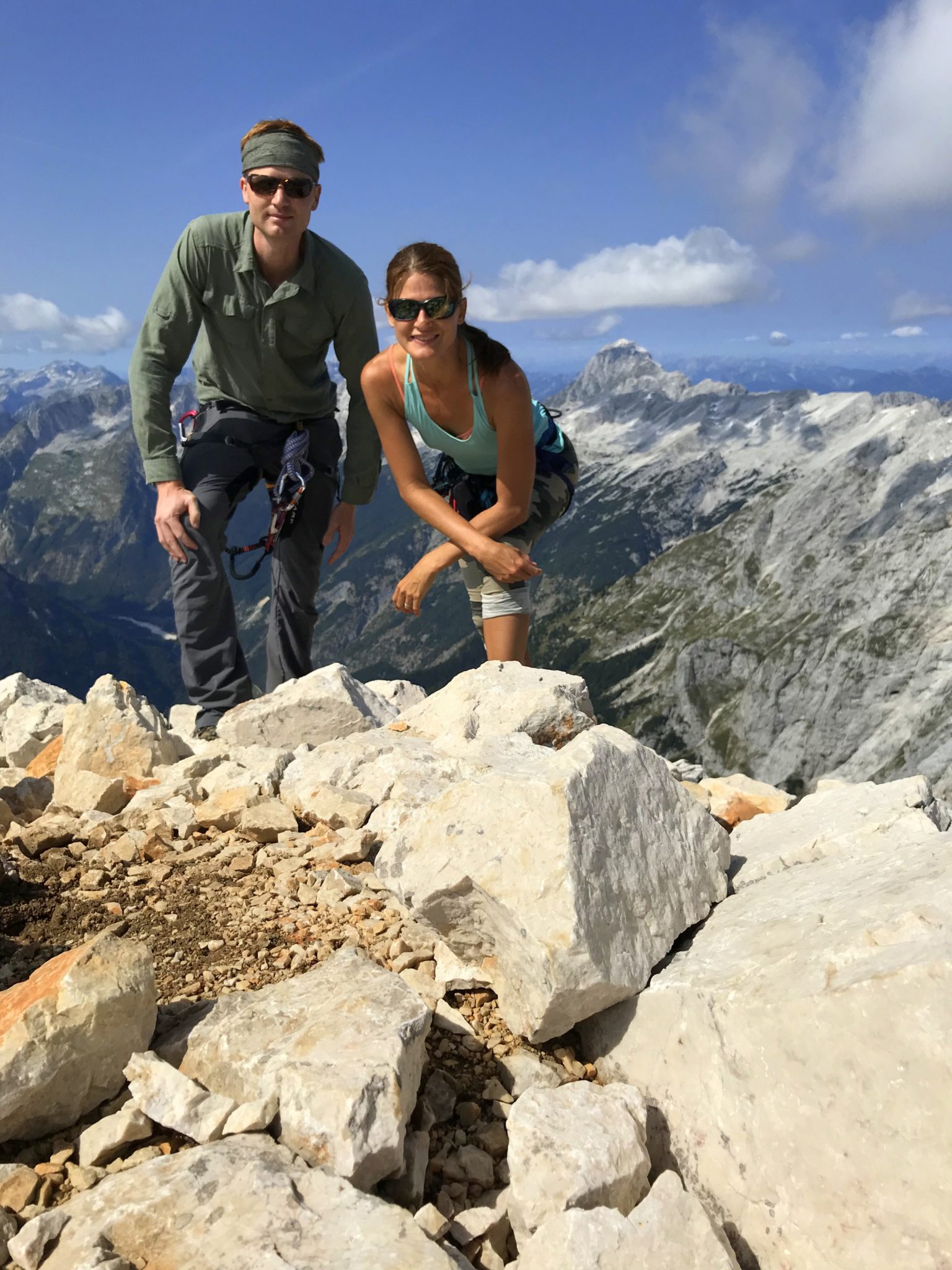 At the top of Mt. Razor, Julian Alps, Slovenia