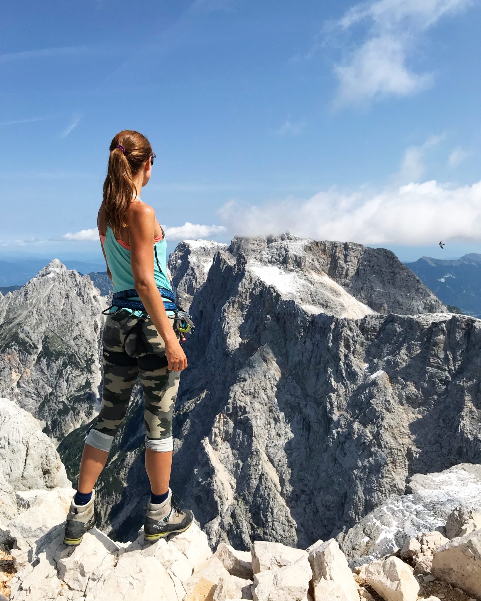 Breathtaking views from Mt. Razor of Mt. Škrlatica, Julian Alps, Slovenia