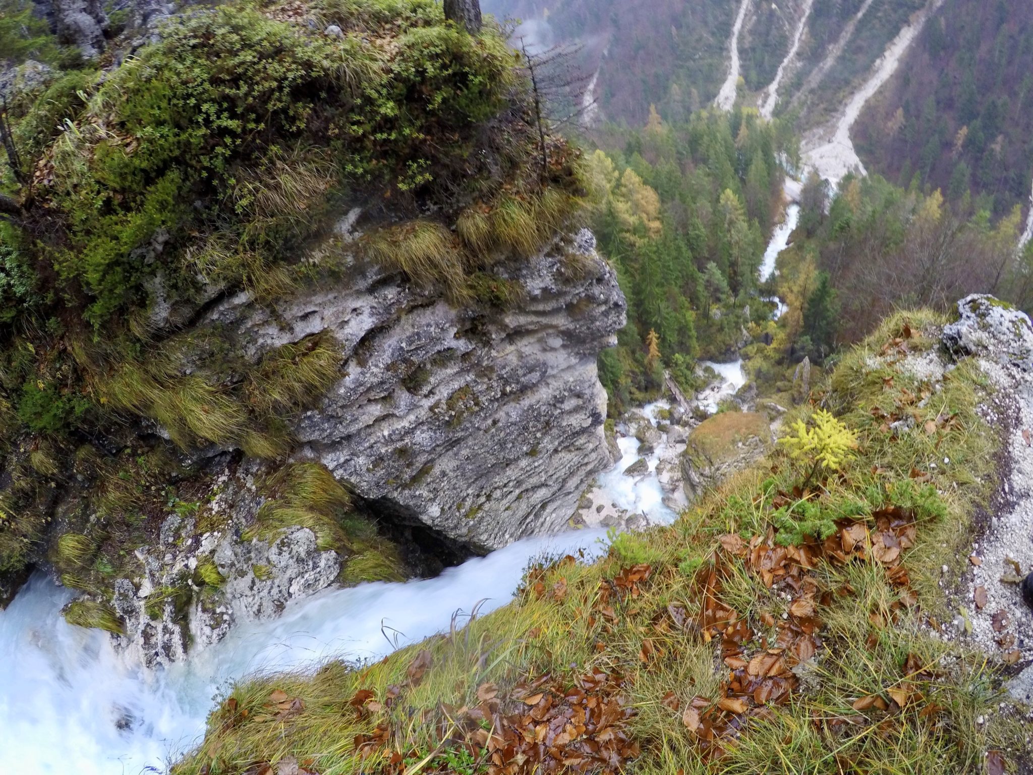 Peričnik Waterfall in the fall, Triglav National Park, Vrata Valley, Slovenia