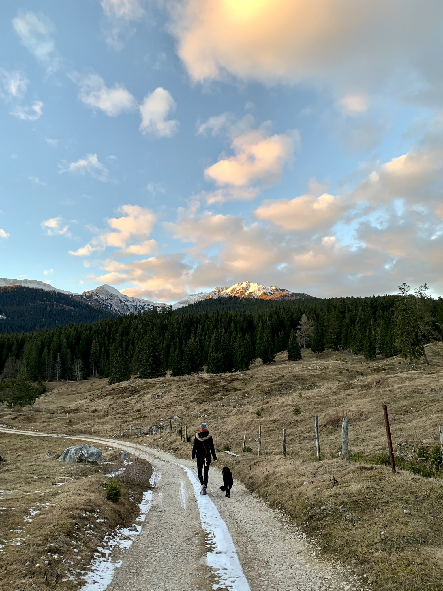 Hiking in Pokljuka for sunset, Triglav National Park, Slovenia