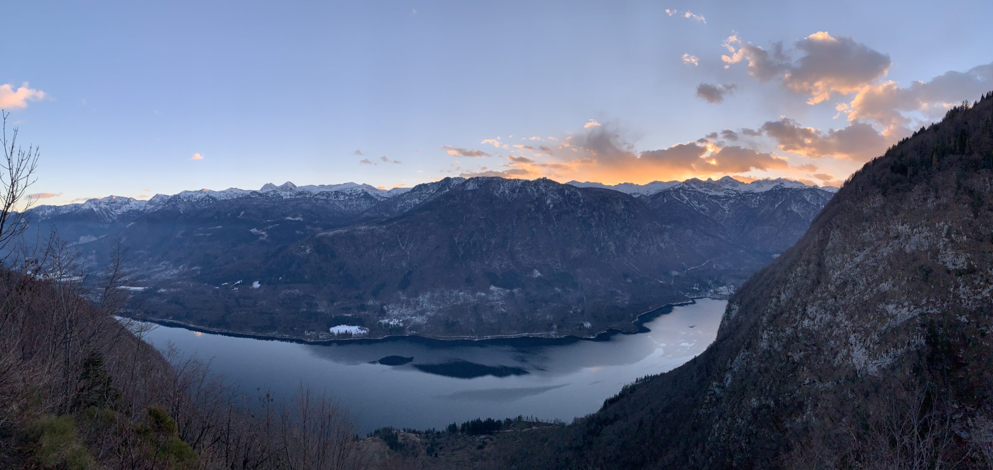 Lake Bohinj for sunset, Julian Alps, Slovenia